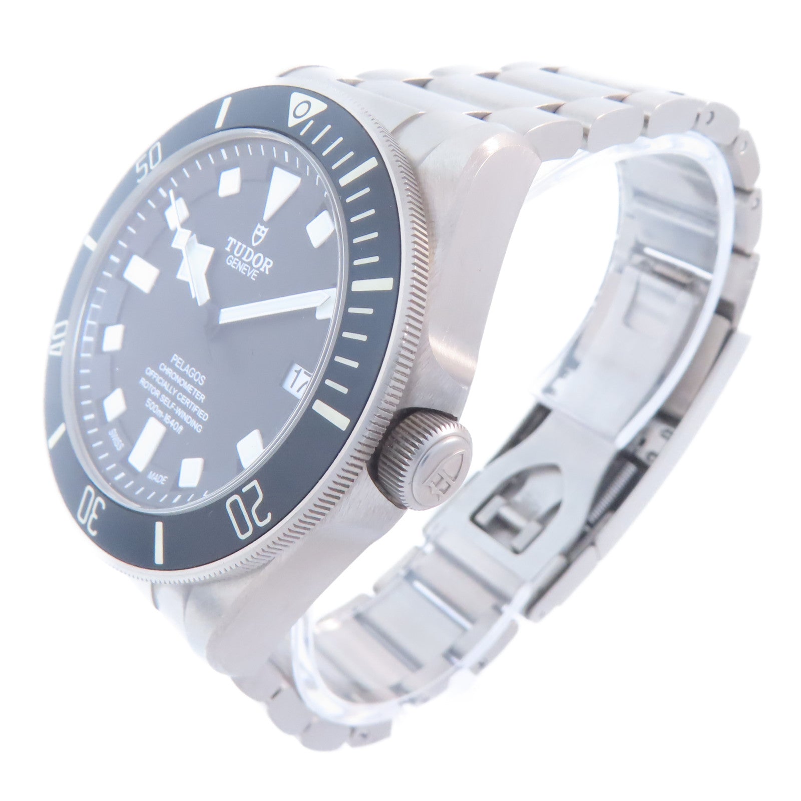 TUDOR Pelagos鈦金屬手錶自動機芯黑色