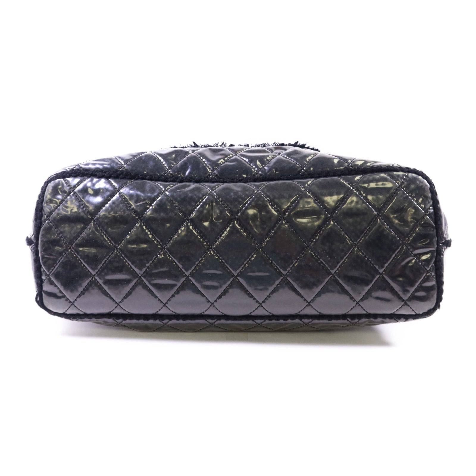 CHANEL PVC Tote Bag銀扣肩背袋