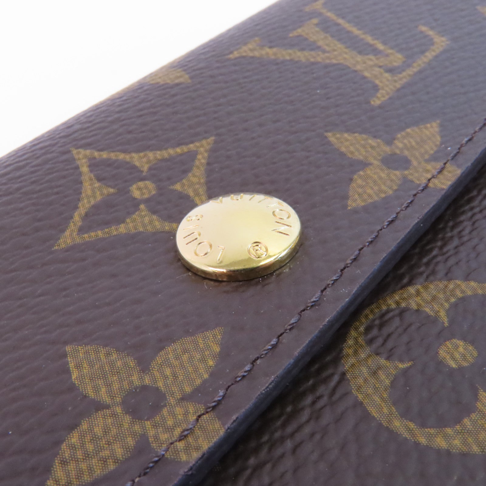 LOUIS VUITTON Monogram Portefeuille Alexandra金扣長錢包