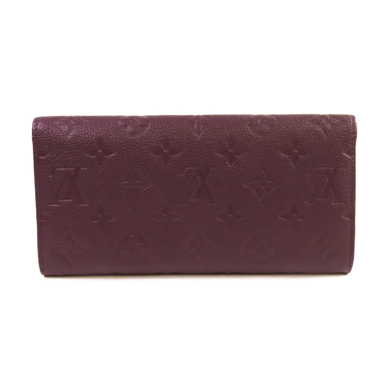 LOUIS VUITTON Monogram Empreinte Portefeuille Curieuse Long Wallet金扣長錢包紫色