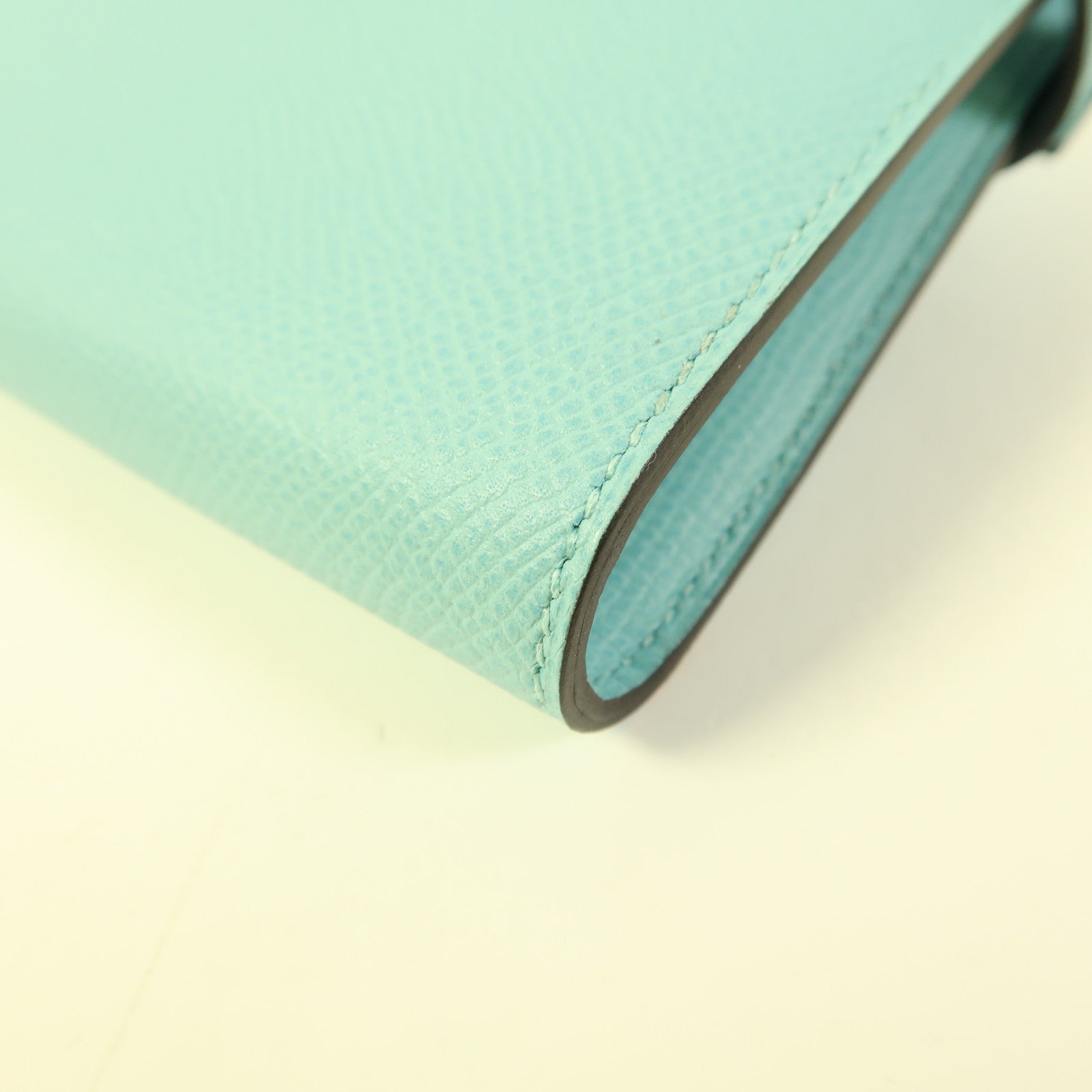 HERMES 【激減優惠】Epsom皮革Kelly Long Wallet金扣長錢包Atoll