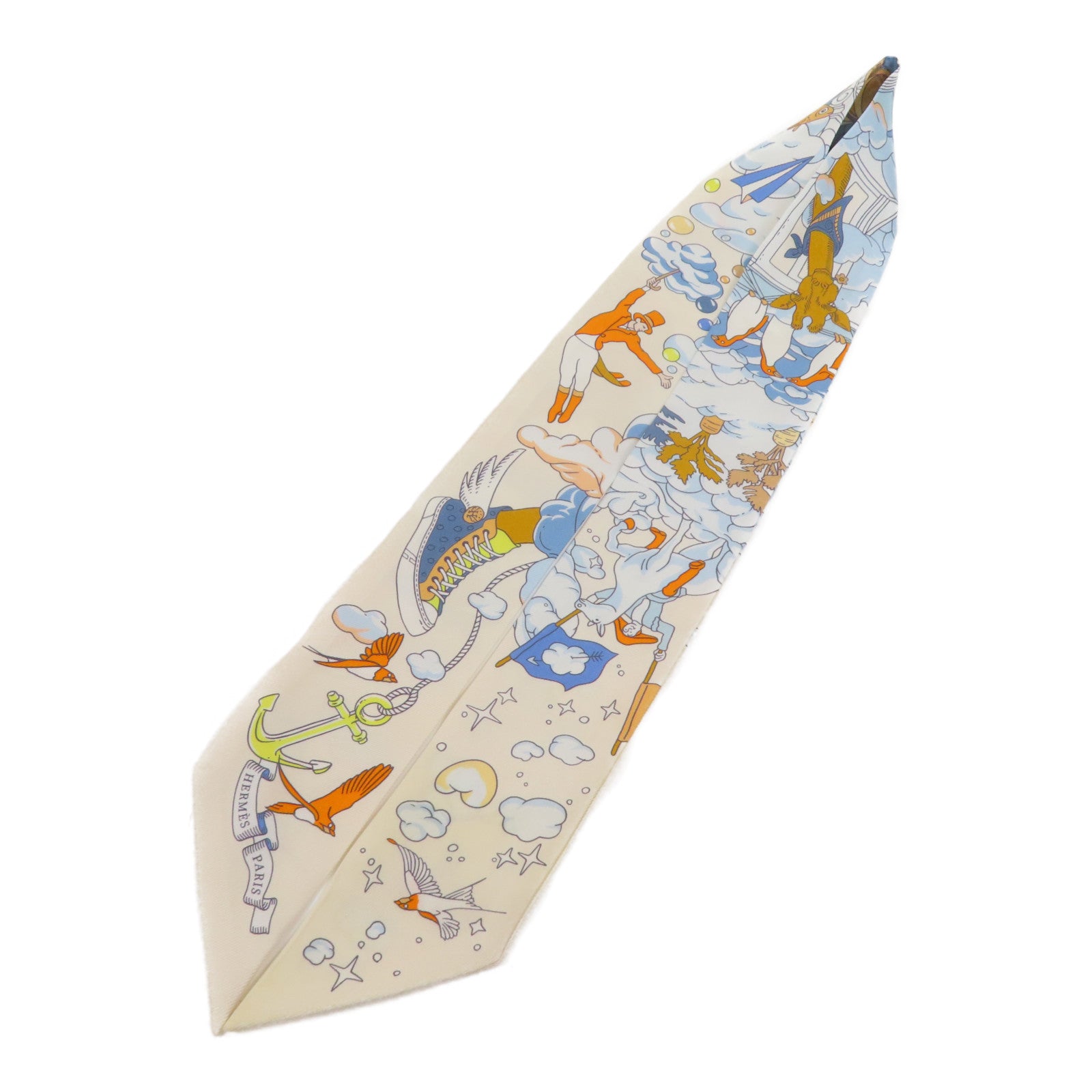 HERMES 絲質Twilly絲巾