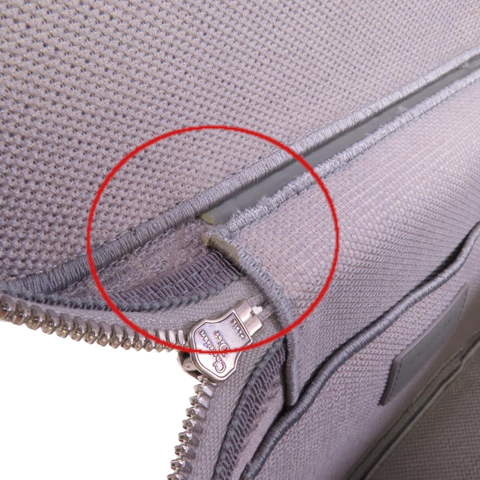 Dior 帆布Vanity Case銀扣手挽袋