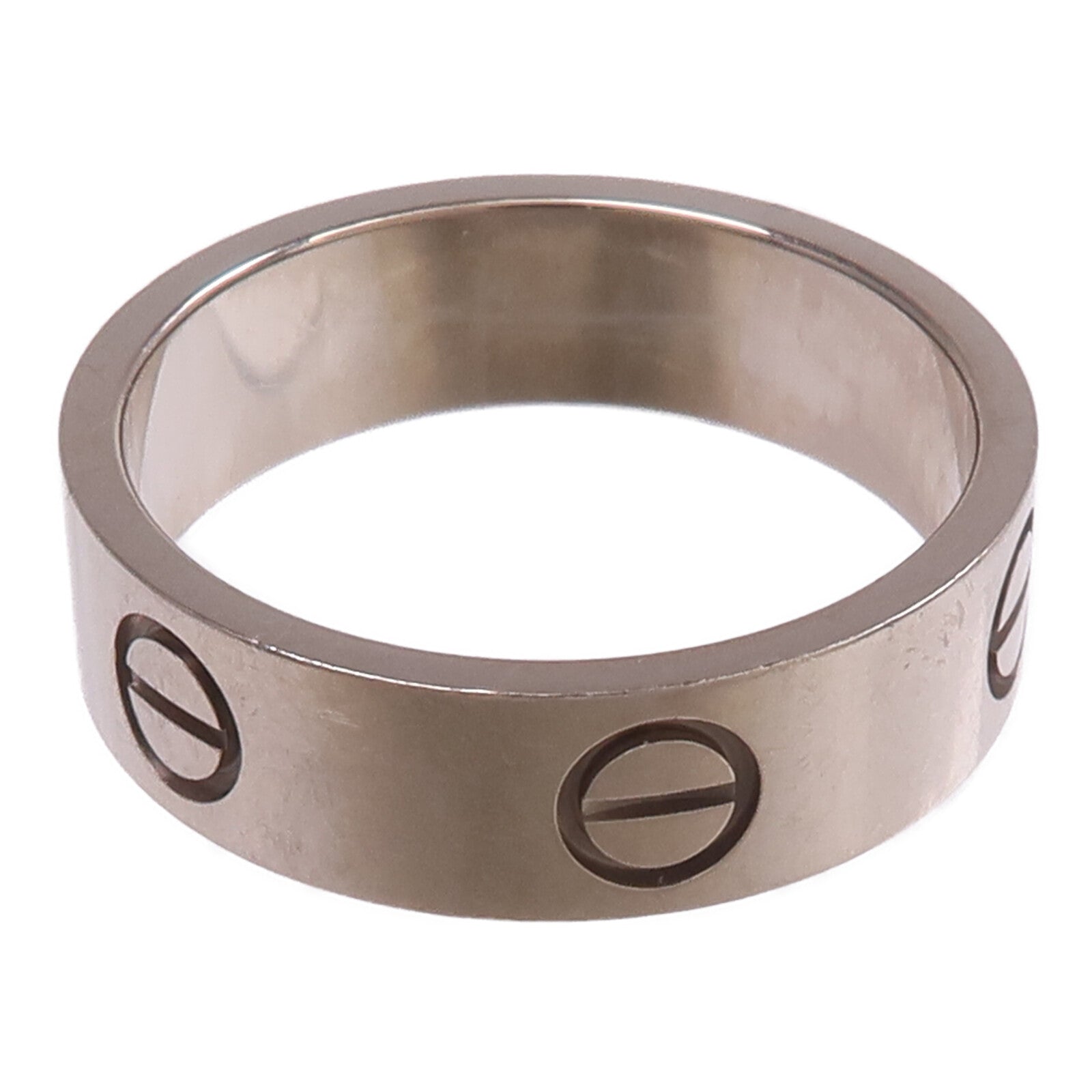 CARTIER 18K白金Love Ring戒指Cartier#54/US#6.75