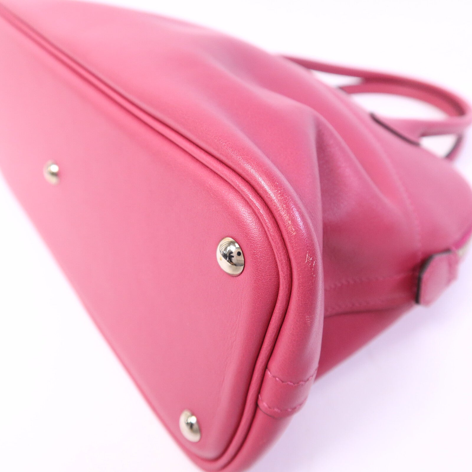 HERMES Swift皮革Bolide 27手挽袋Rose Pourpre