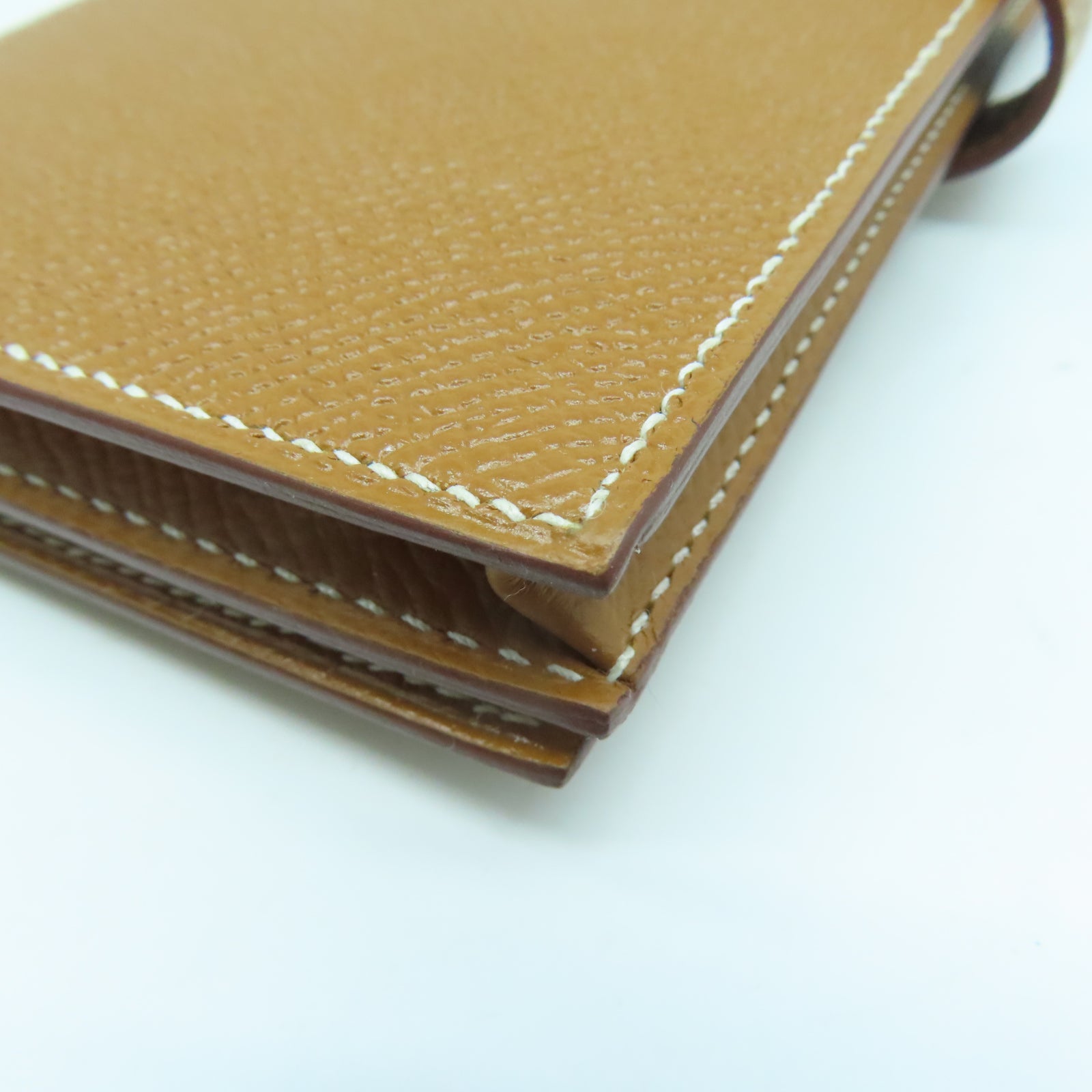HERMES 【激減優惠】Epsom皮革Bearn Long Wallet銀扣長錢包Gold經典駝色