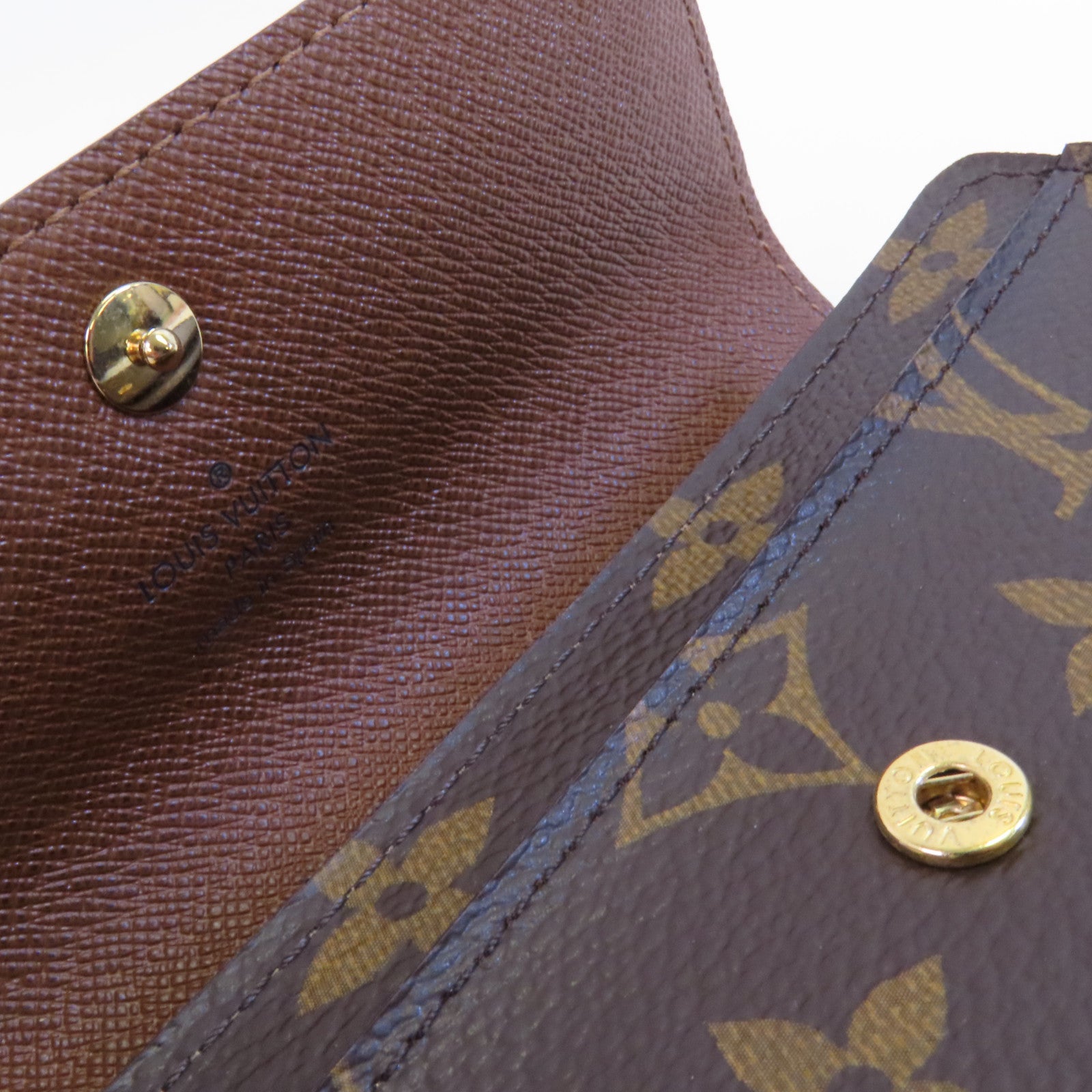 LOUIS VUITTON Monogram Portefeuille Alexandra金扣長錢包