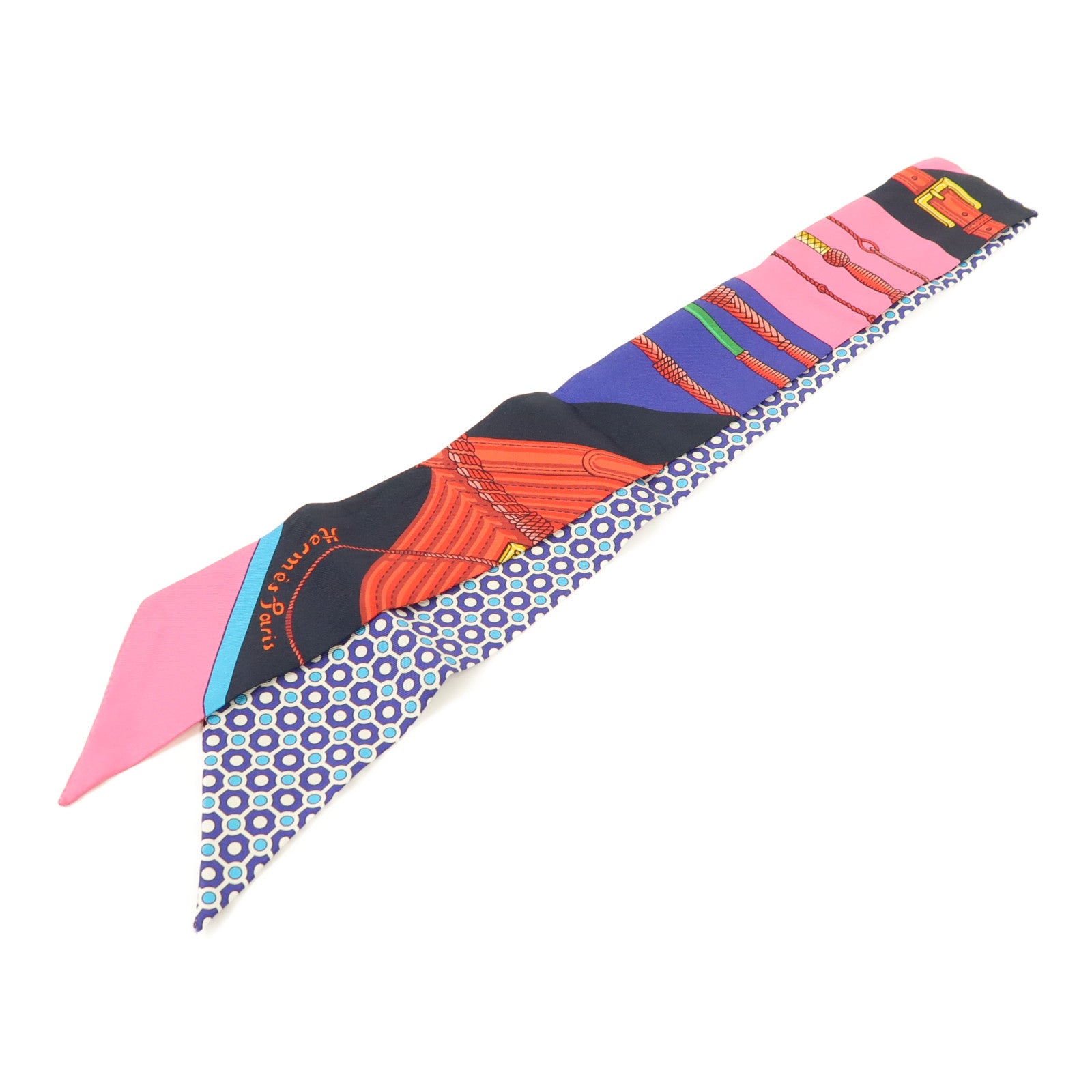 HERMES 絲質Twilly絲巾