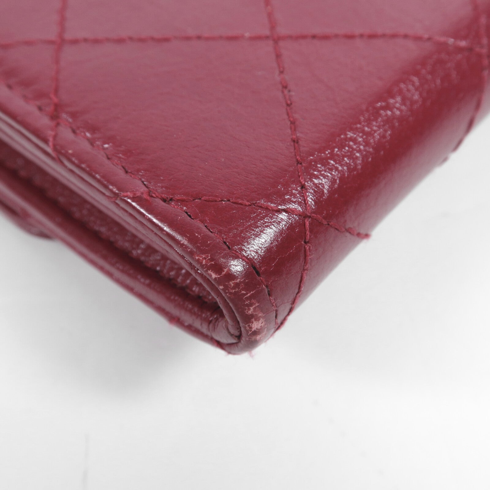 CHANEL 牛皮皮革Long Wallet金扣長錢包