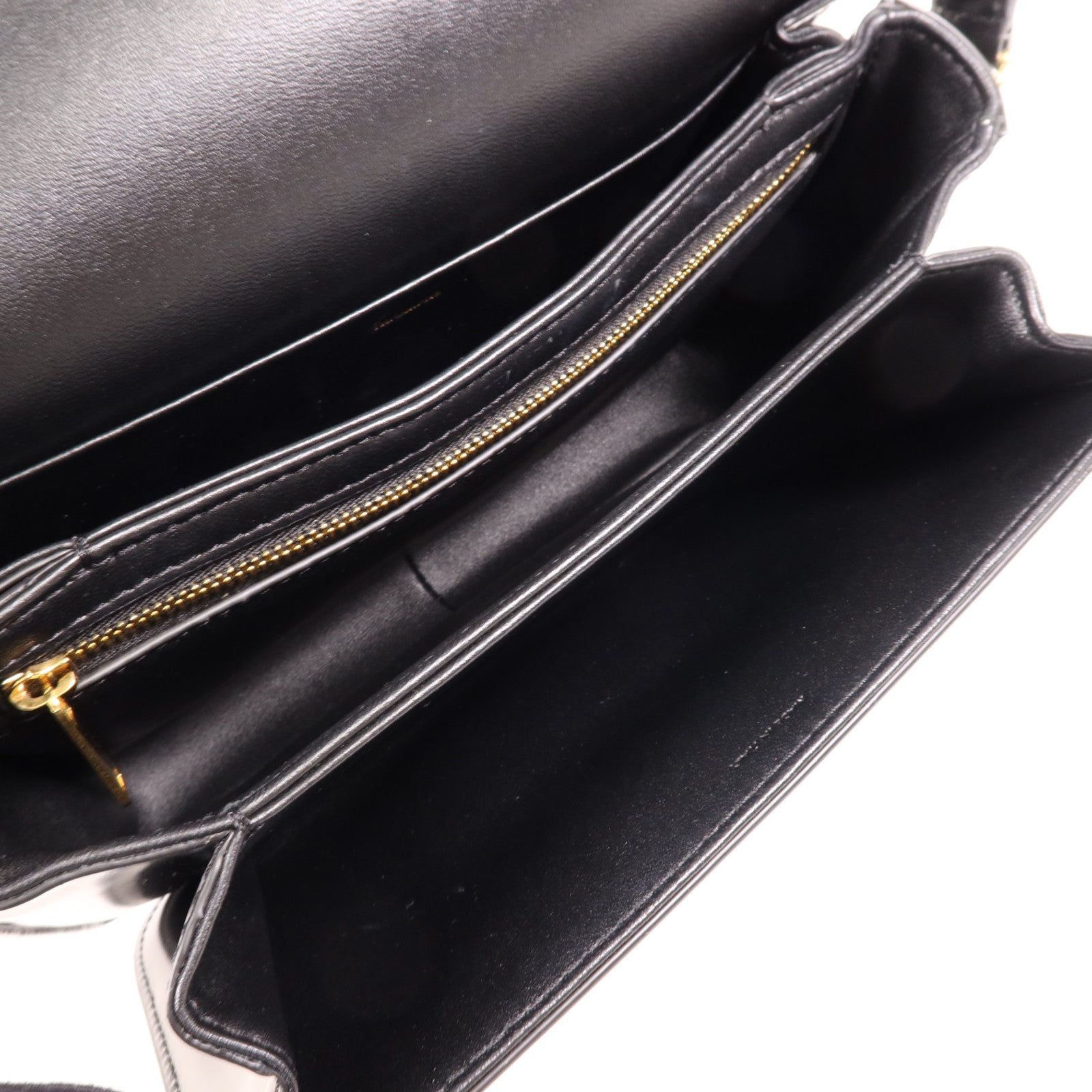 CELINE 牛皮皮革Triomphe金扣肩背袋