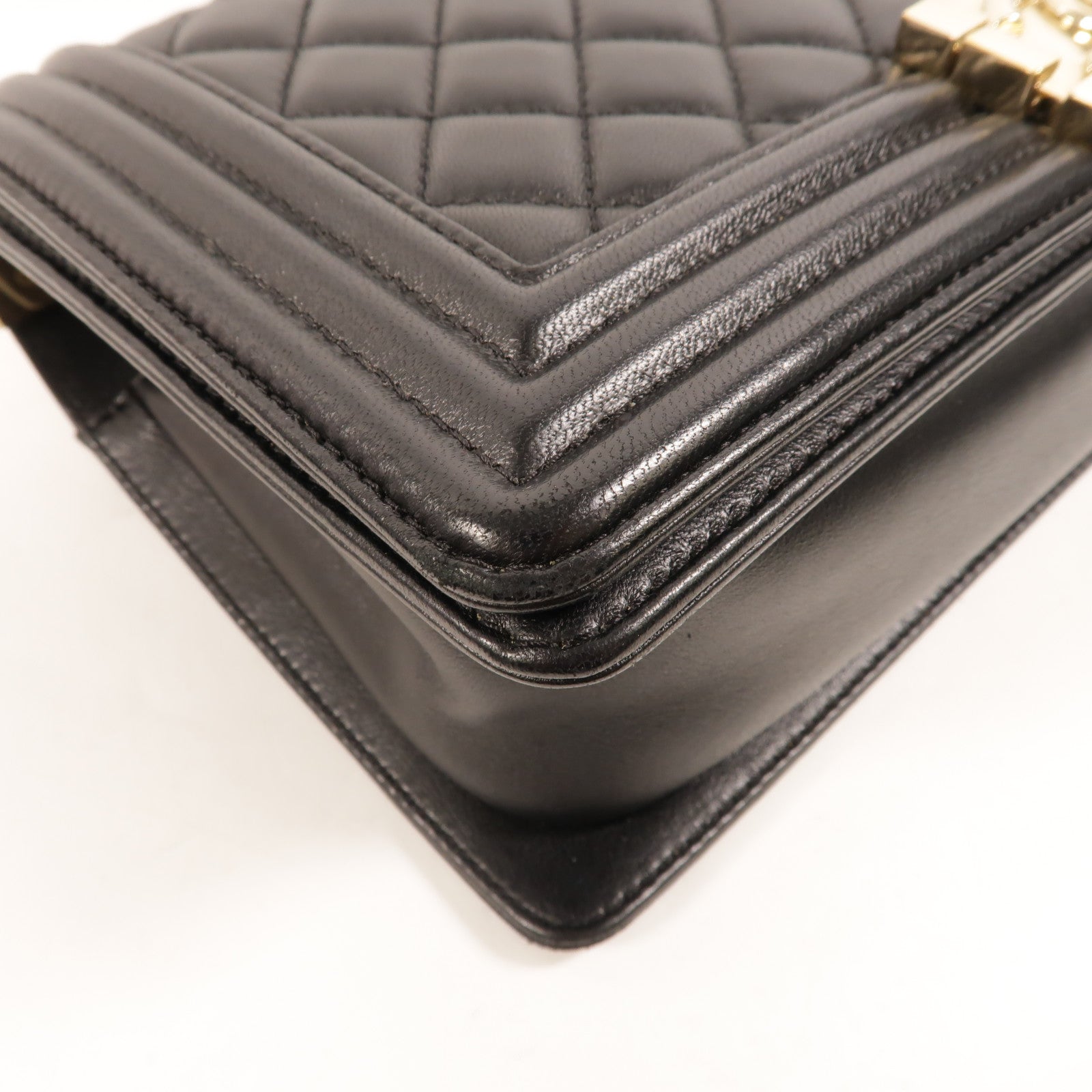 CHANEL 羊皮皮革Boy 25肩背袋