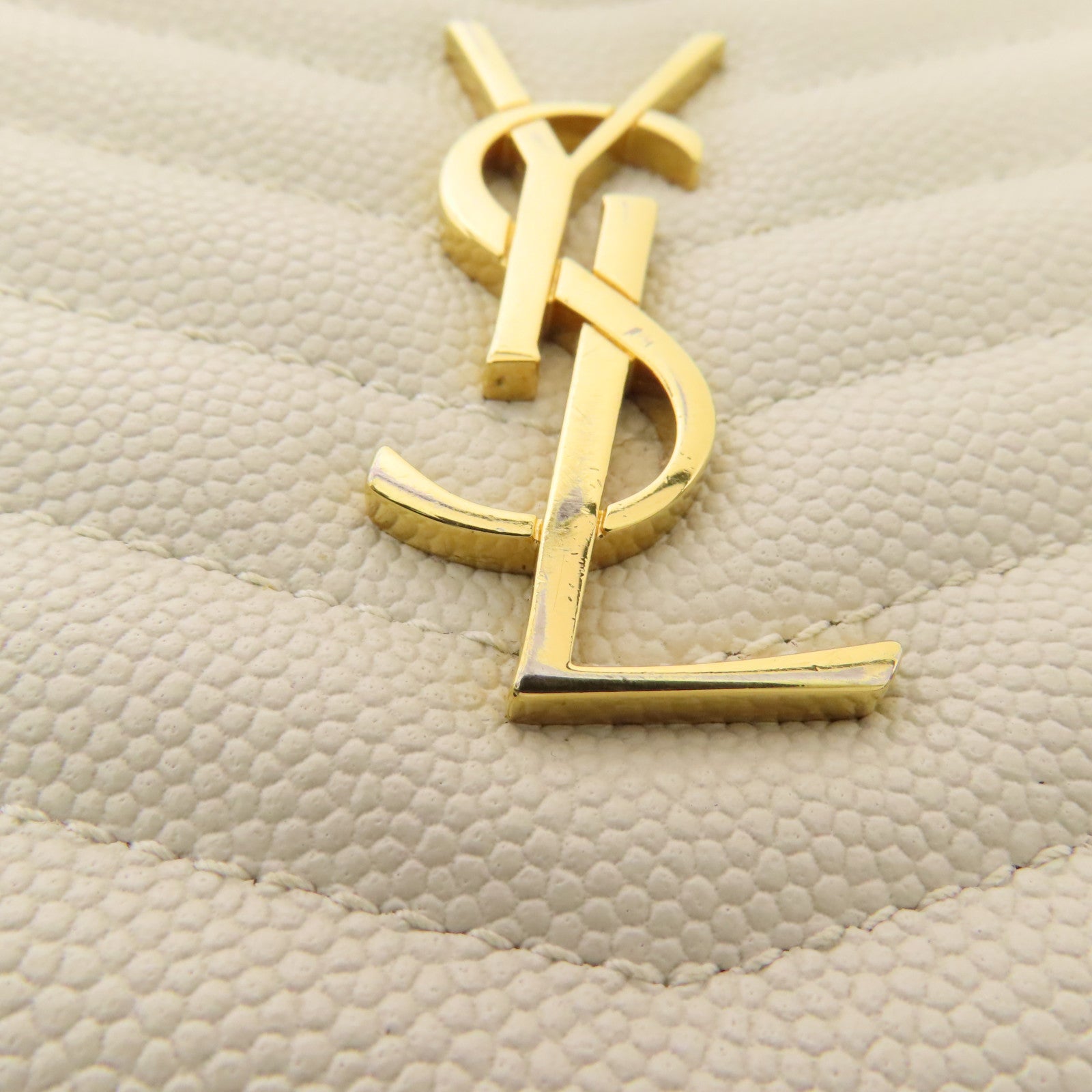 SAINT LAURENT 牛皮皮革Lou Mini金扣鏈帶肩背袋