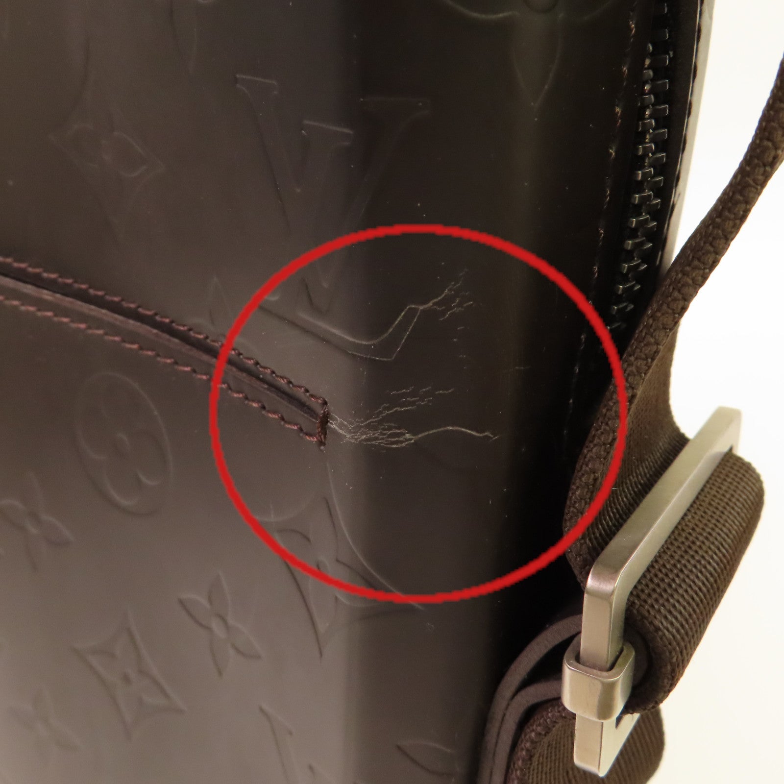 LOUIS VUITTON **【激減優惠】Monogram Glace Bobby Cafe Shoulder Bag肩背袋啡色