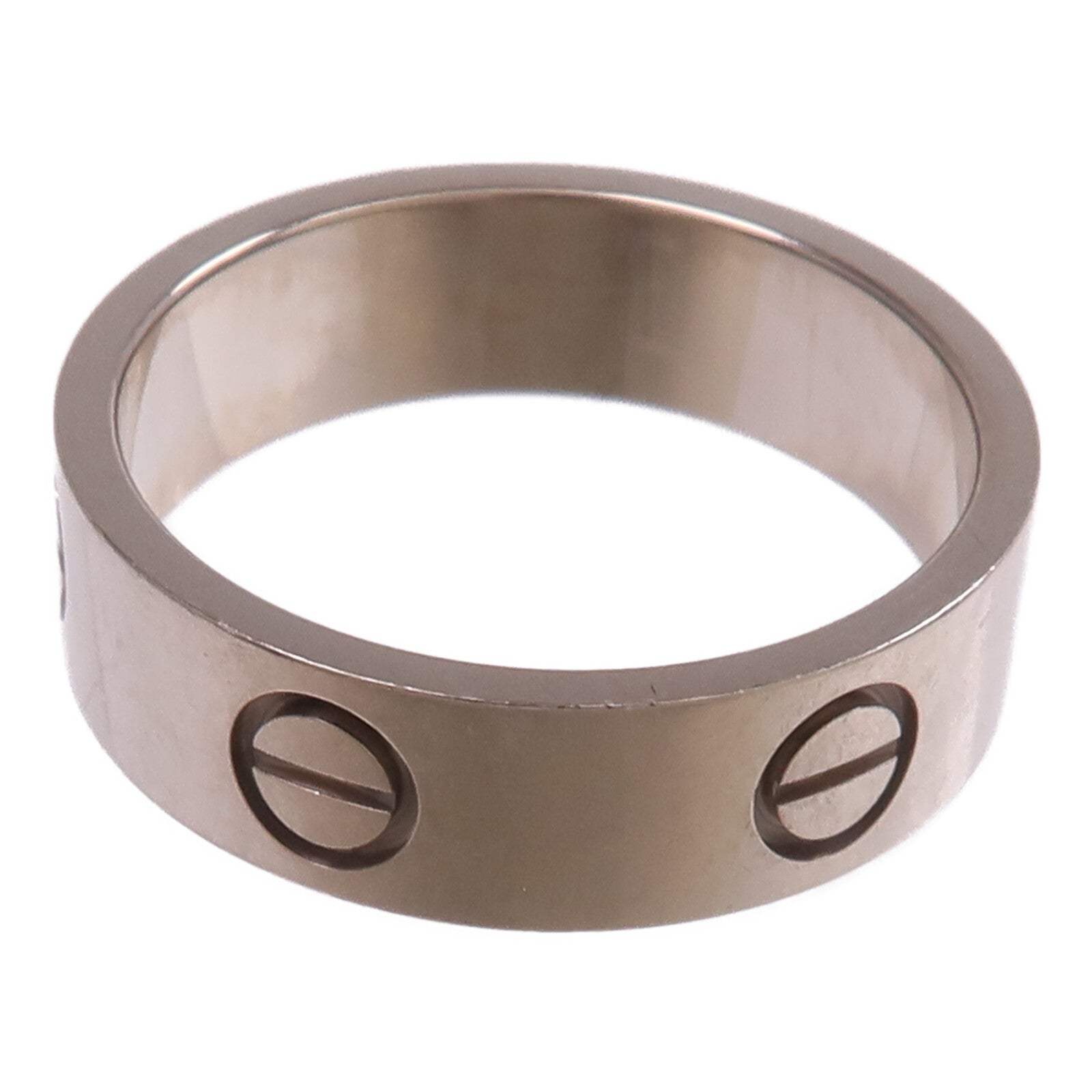 CARTIER 18K白金Love Ring戒指Cartier#54/US#6.75