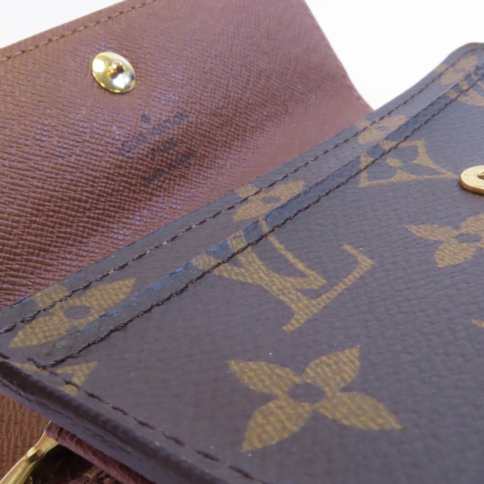 LOUIS VUITTON Monogram Portefeuille Alexandra金扣長錢包