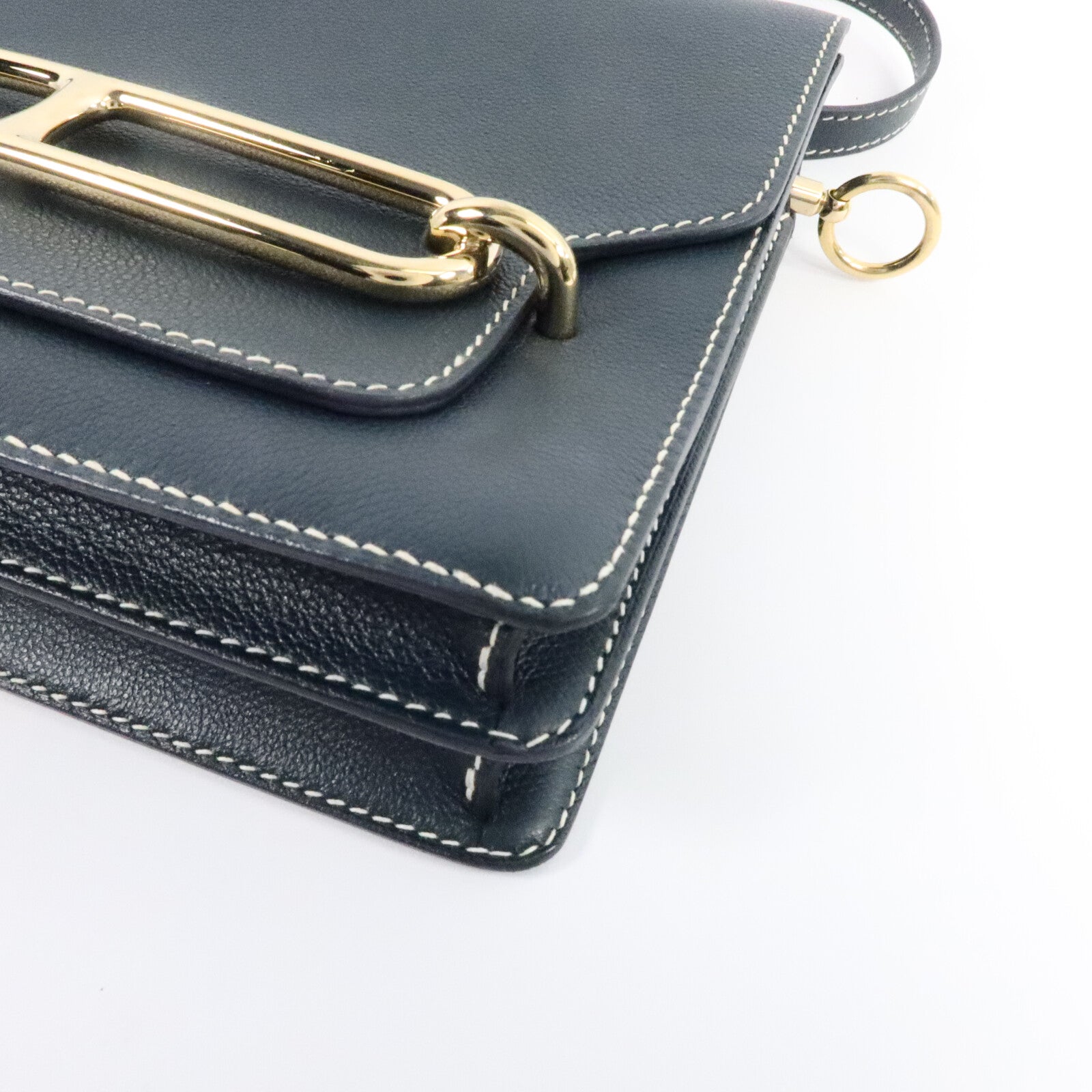 HERMES Evercolor皮革Roulis 23肩背袋Vert Cypres
