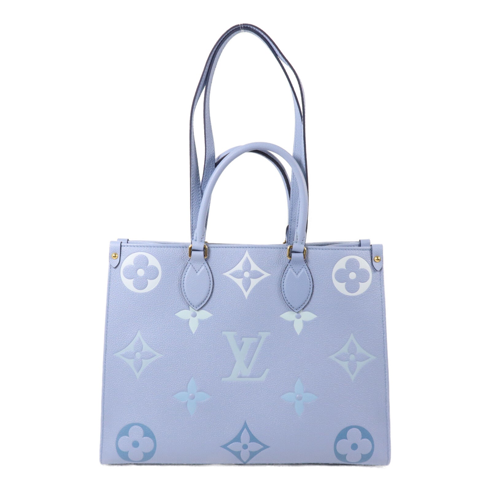 LOUIS VUITTON Monogram Empreinte On The Go MM手挽肩背兩用袋