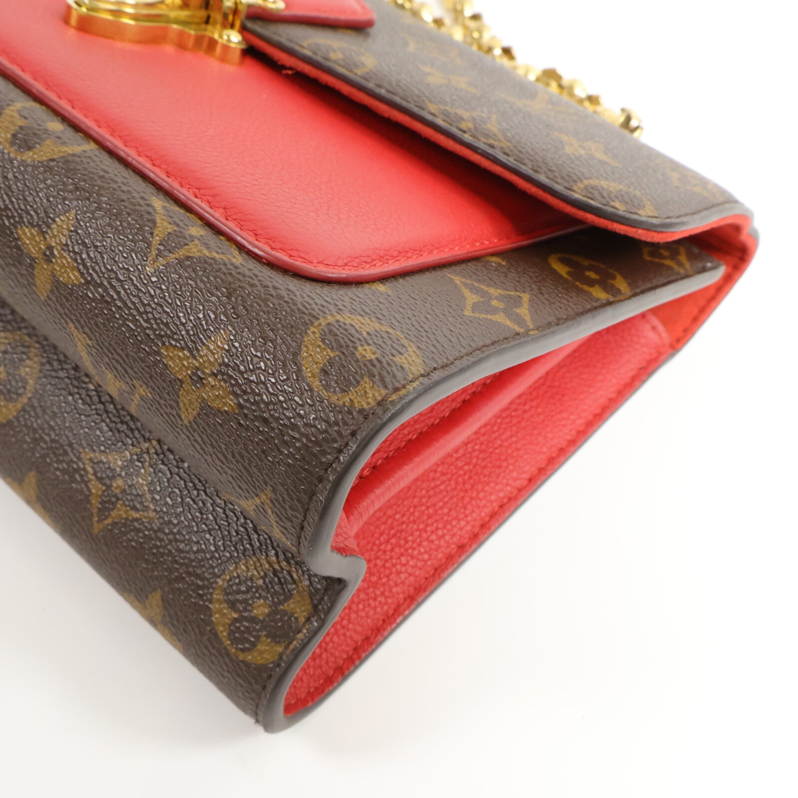 LOUIS VUITTON Monogram/Cerise Victoire鏈帶肩背袋