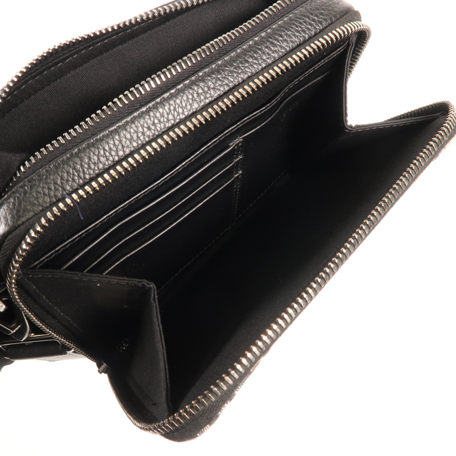 Dior Oblique帆布Zipper Pouch With Strap銀扣肩背袋