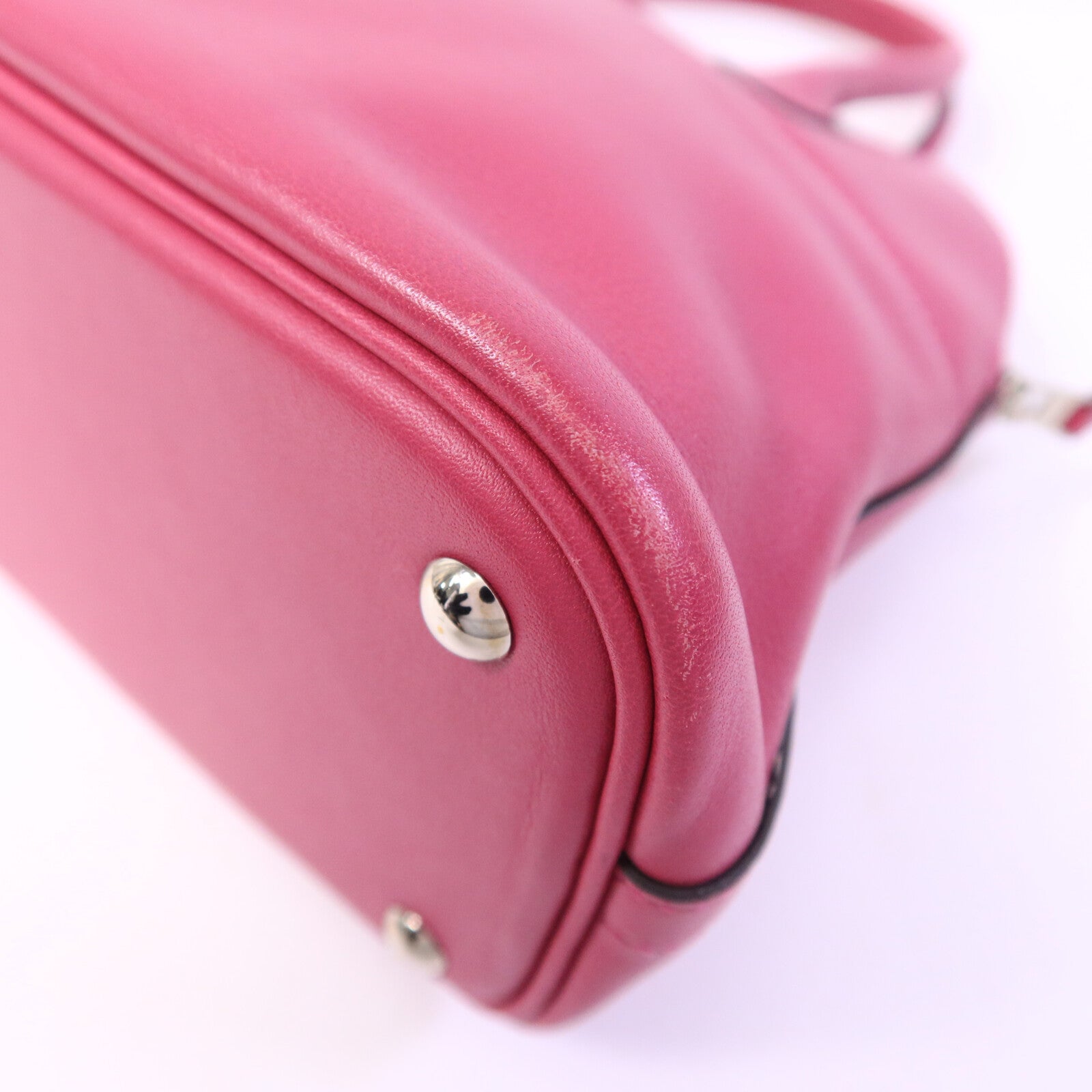 HERMES Swift皮革Bolide 27手挽袋Rose Pourpre