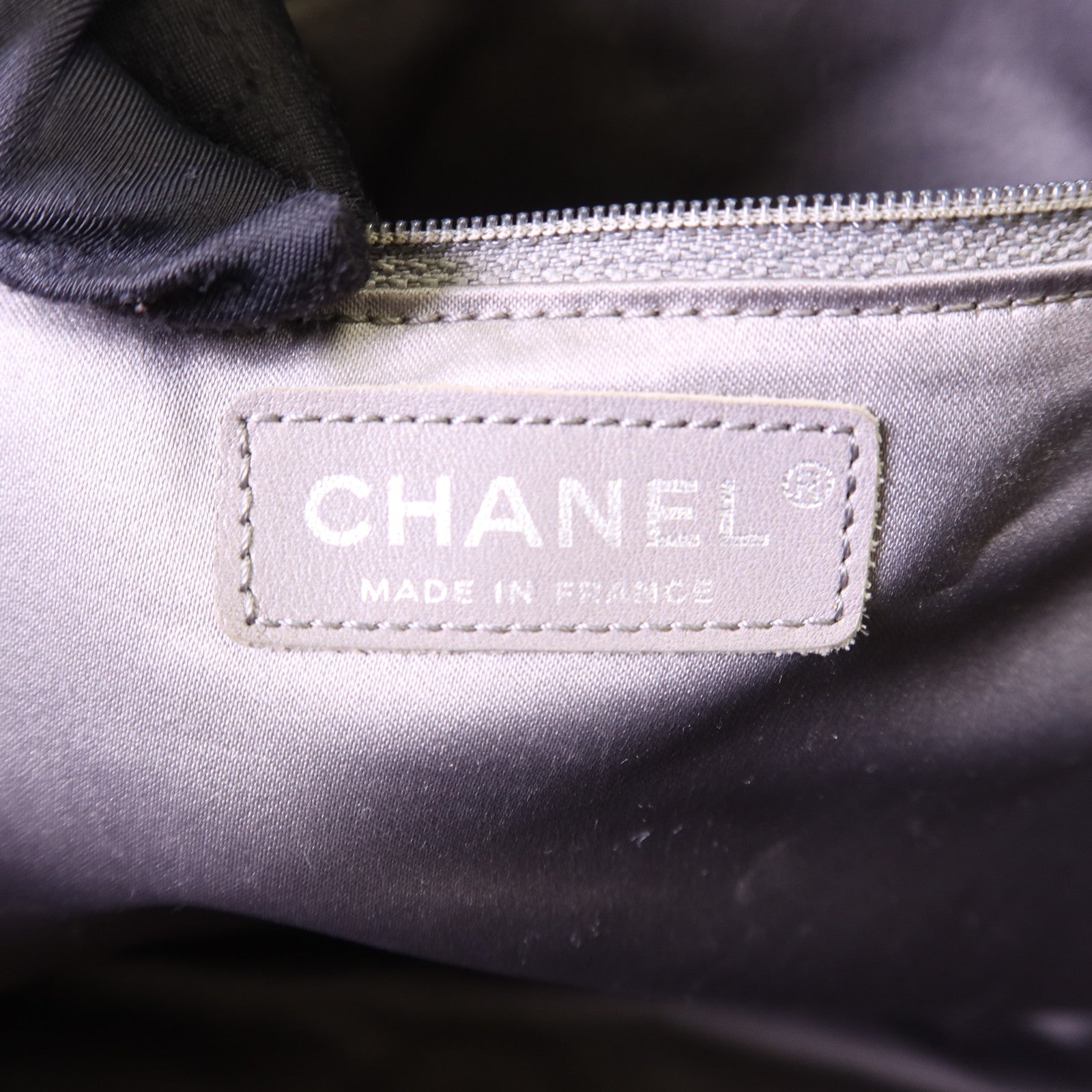 CHANEL PVC Tote Bag銀扣肩背袋
