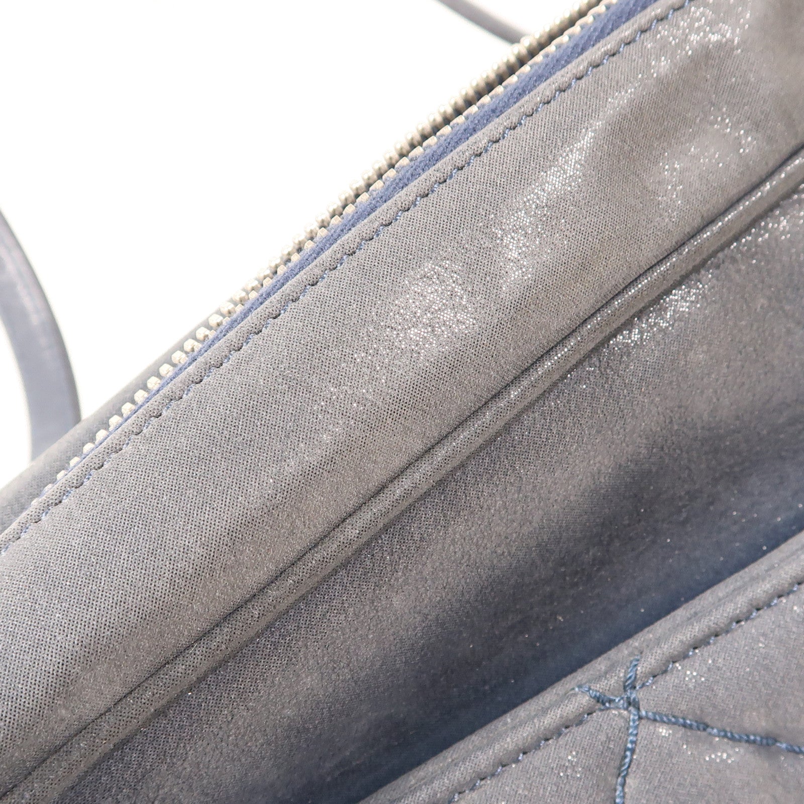 CHANEL CC SHW Chain Shoulder Bag 2 Way Shoulder Handbag Calfskin Leather Blue