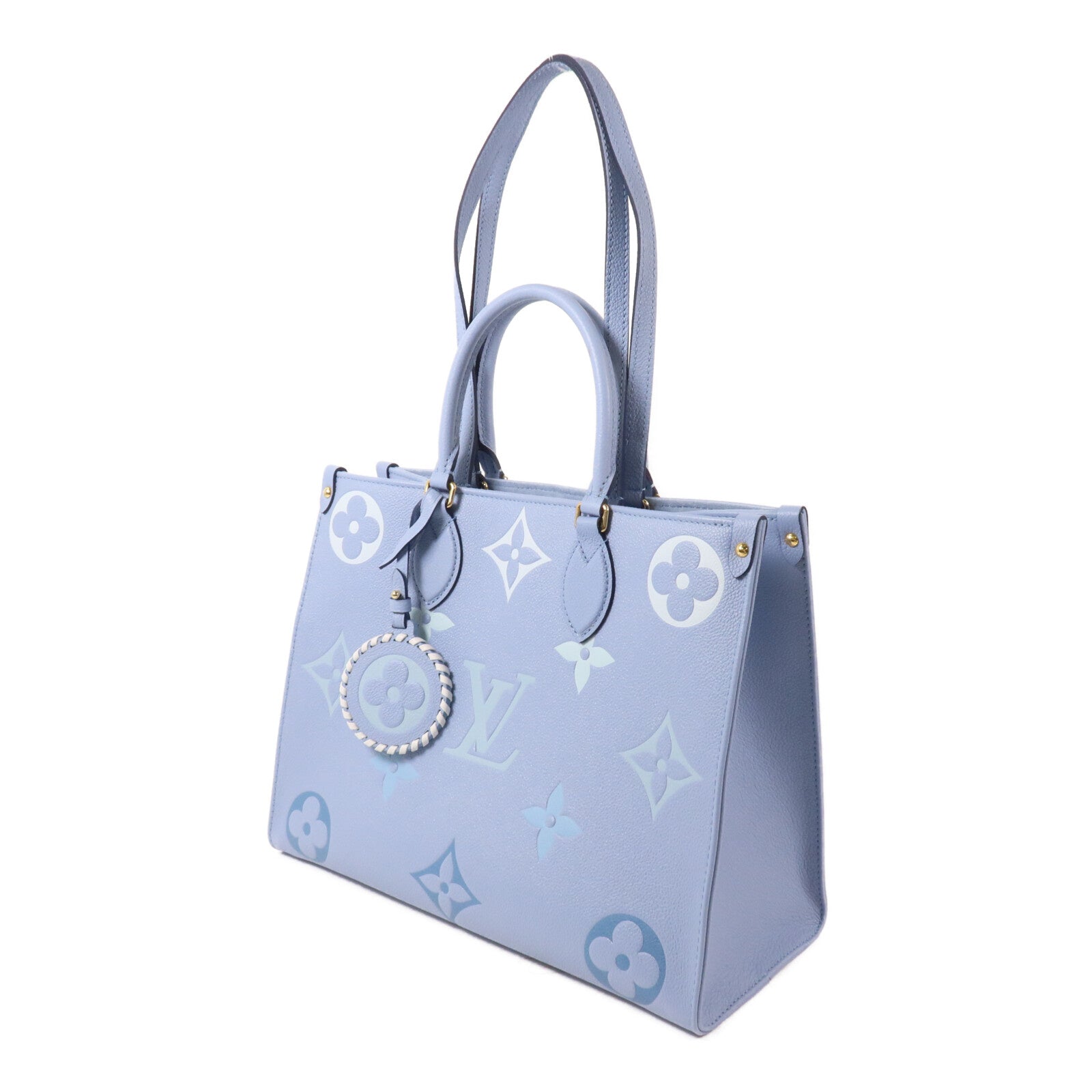 LOUIS VUITTON Monogram Empreinte On The Go MM手挽肩背兩用袋