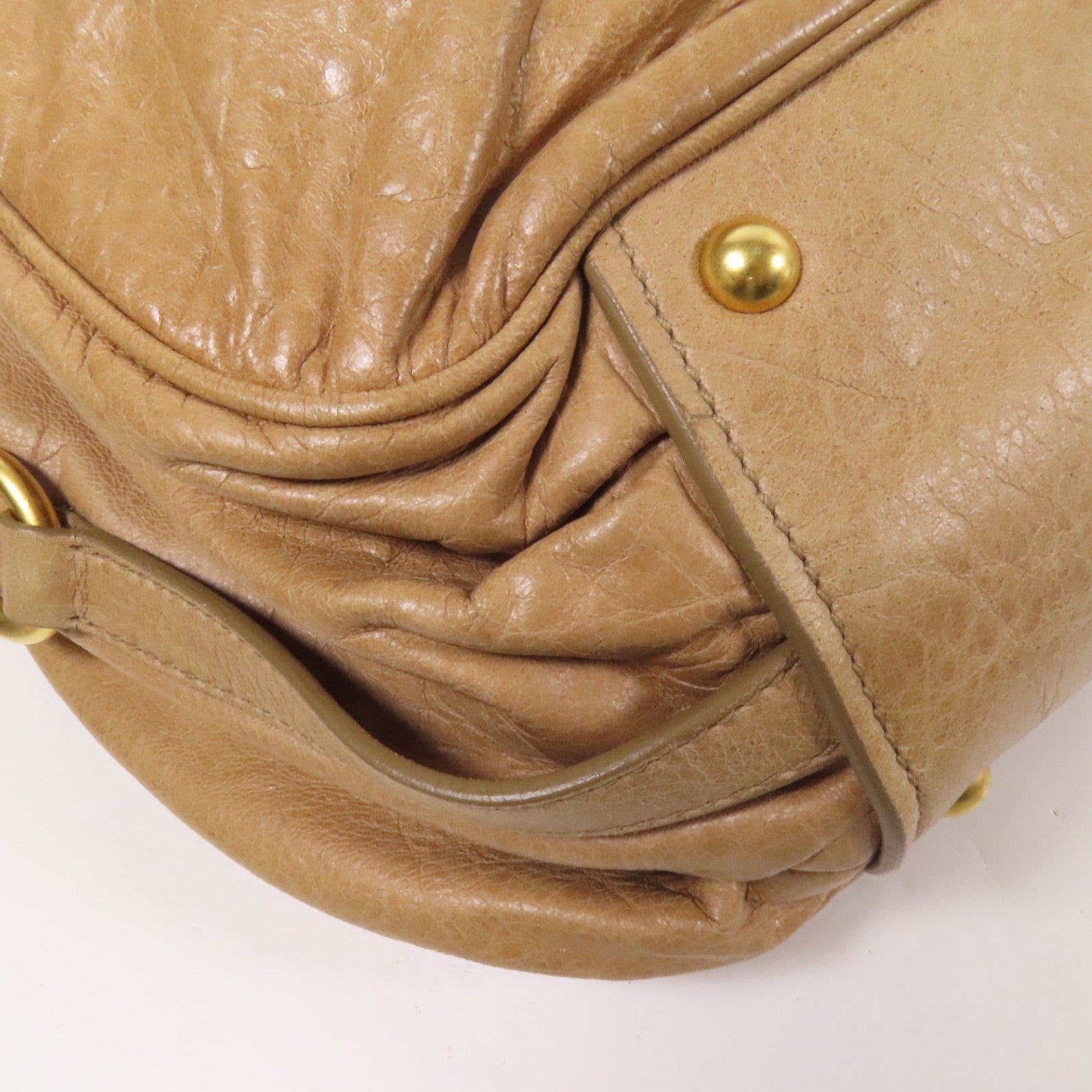 Miu Miu 牛皮皮革2way Shoulder Bag金扣手挽肩背兩用袋