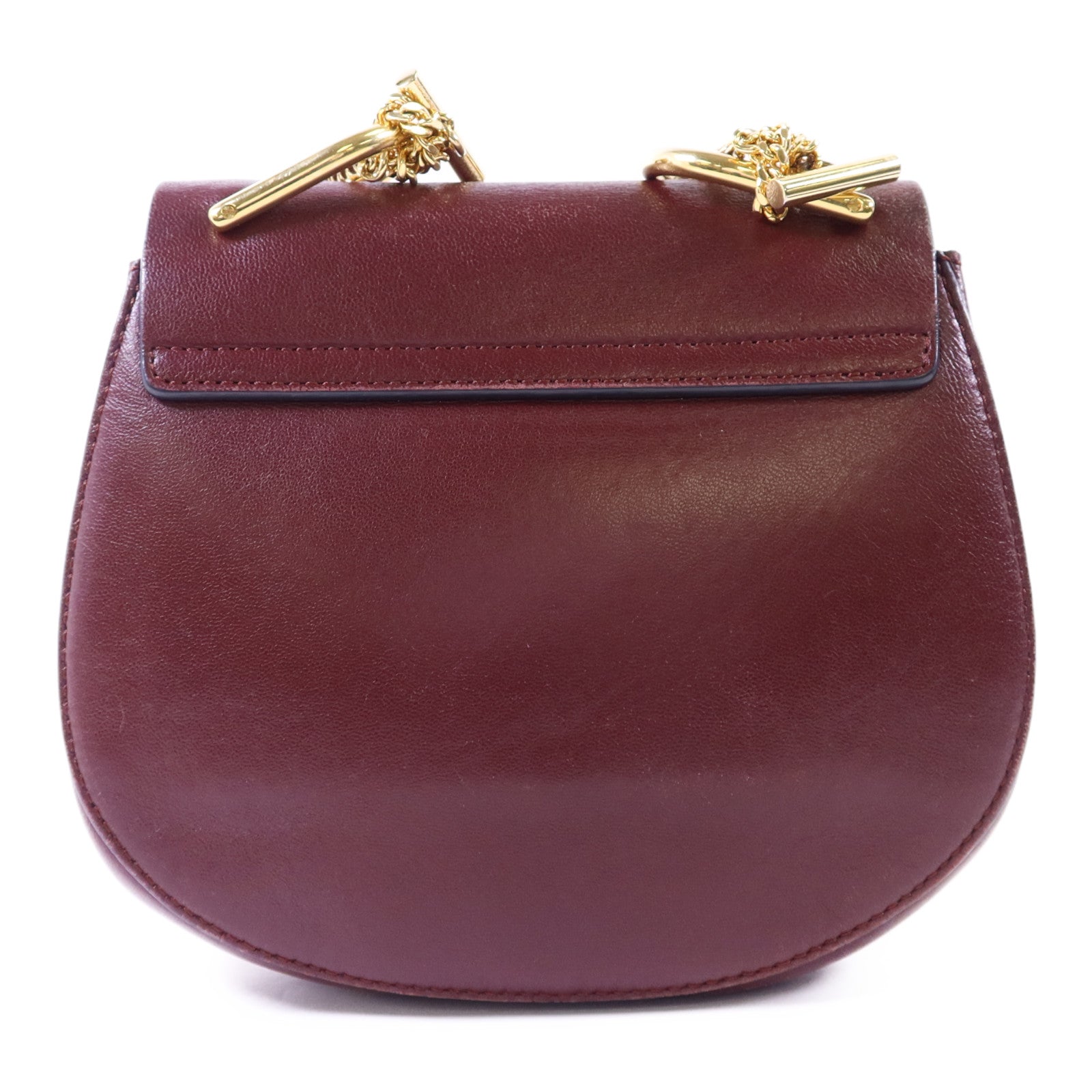 Chloe 【激減優惠】牛皮皮革/麂皮皮革Drew Shoulder Bag金扣鏈帶肩背袋