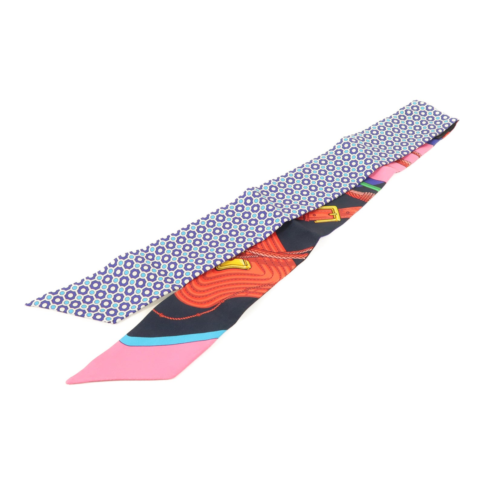 HERMES 絲質Twilly絲巾