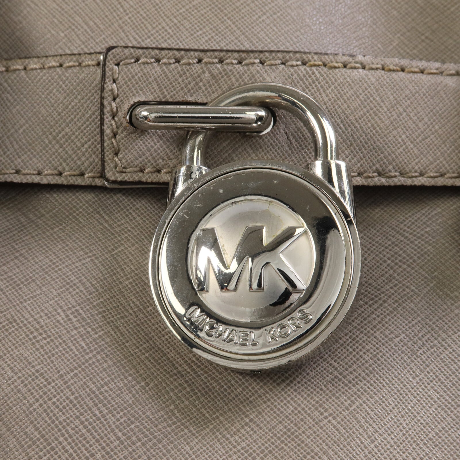 Michael Kors 牛皮皮革Hamilton Shoulder Tote鏈帶手挽肩背兩用袋