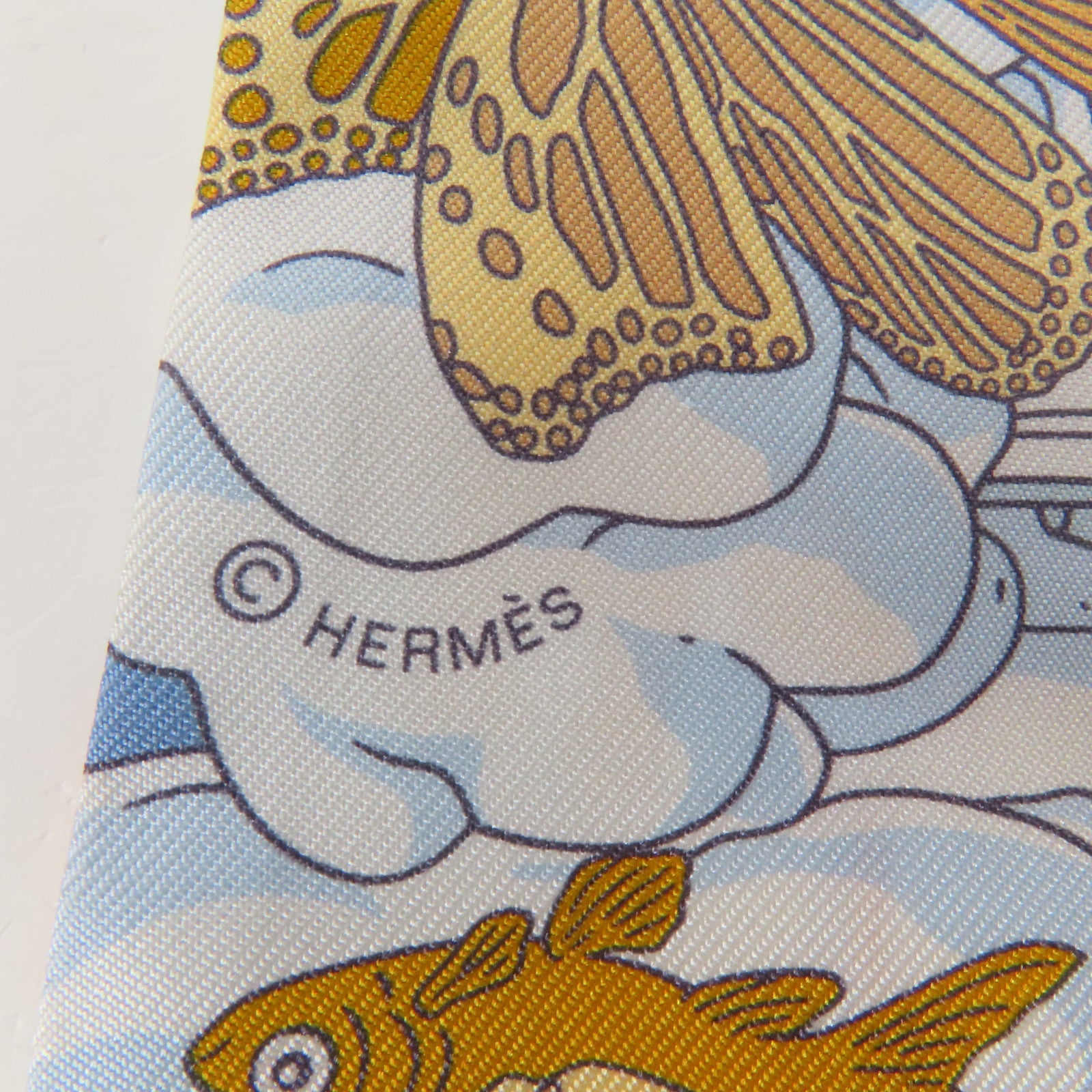 HERMES 絲質Twilly絲巾