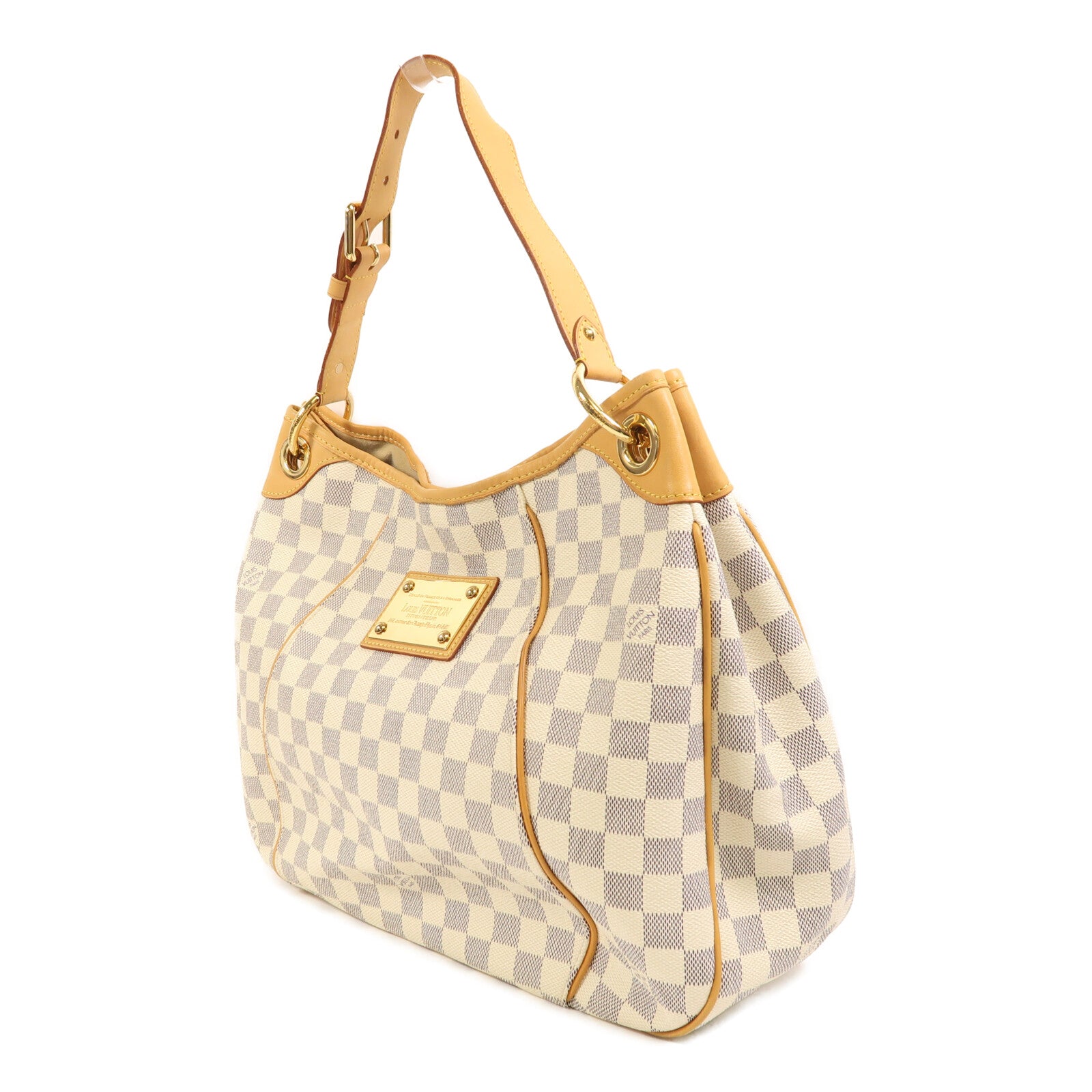 LOUIS VUITTON Damier Azur Galliera PM金扣肩背袋