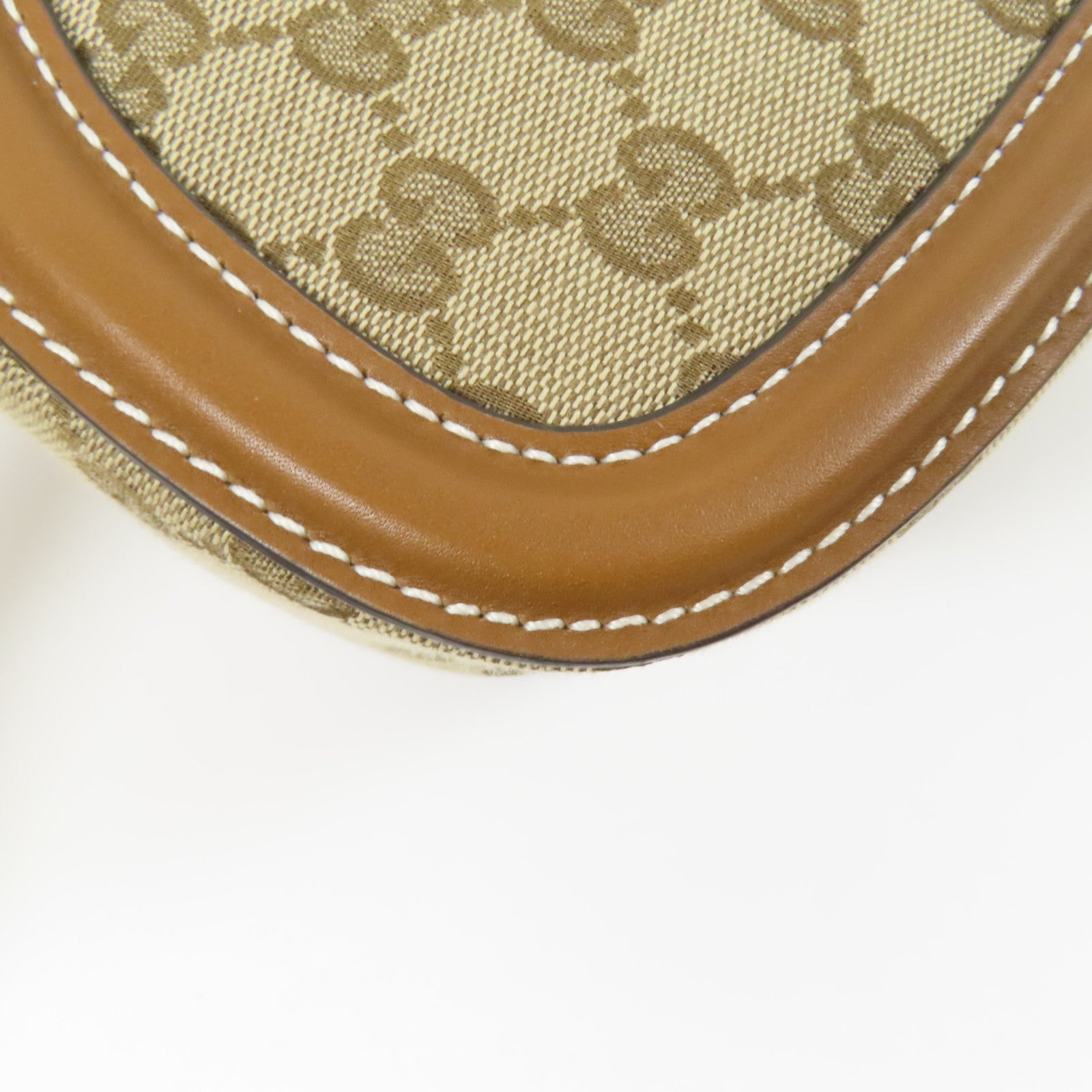 GUCCI 帆布Medium Blondie金扣手挽袋