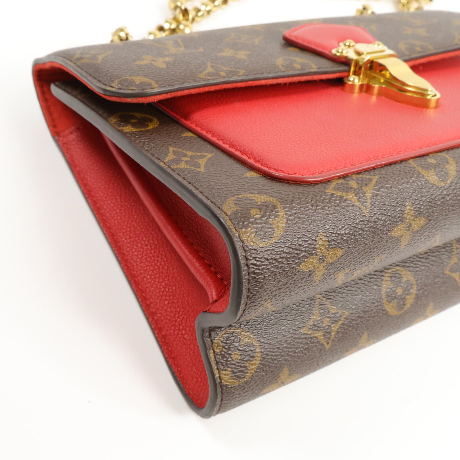 LOUIS VUITTON Monogram/Cerise Victoire鏈帶肩背袋