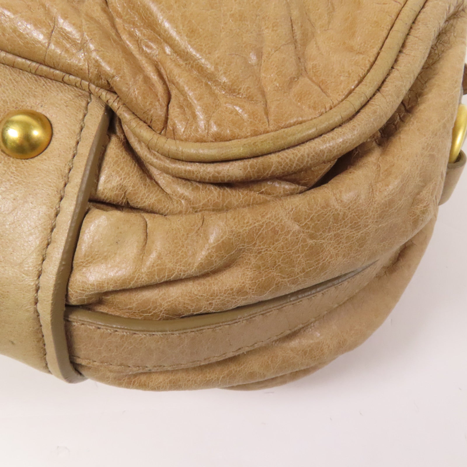 Miu Miu 牛皮皮革2way Shoulder Bag金扣手挽肩背兩用袋