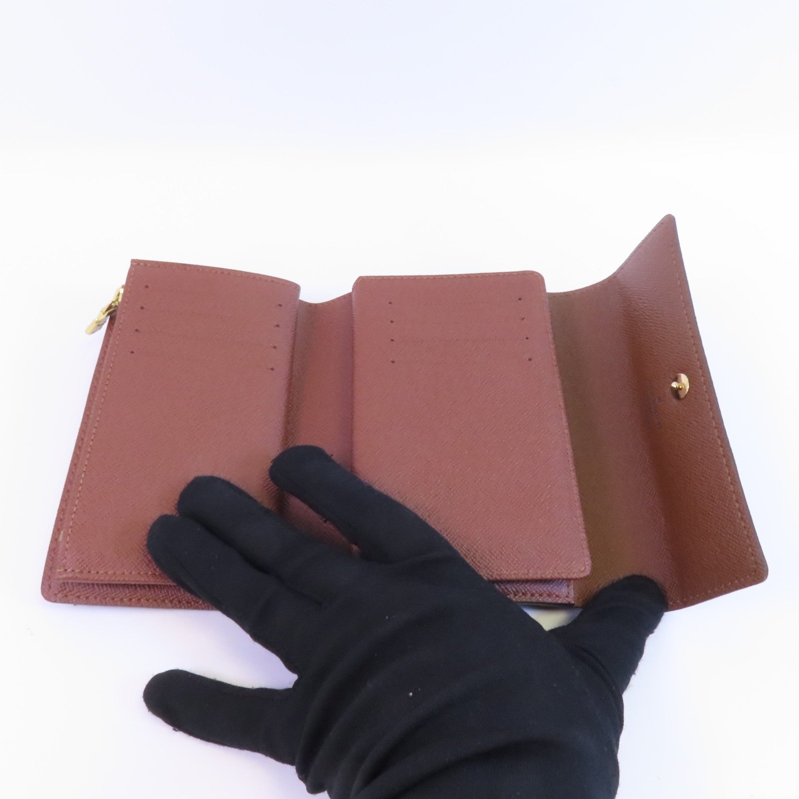 LOUIS VUITTON Monogram Portefeuille Alexandra金扣長錢包