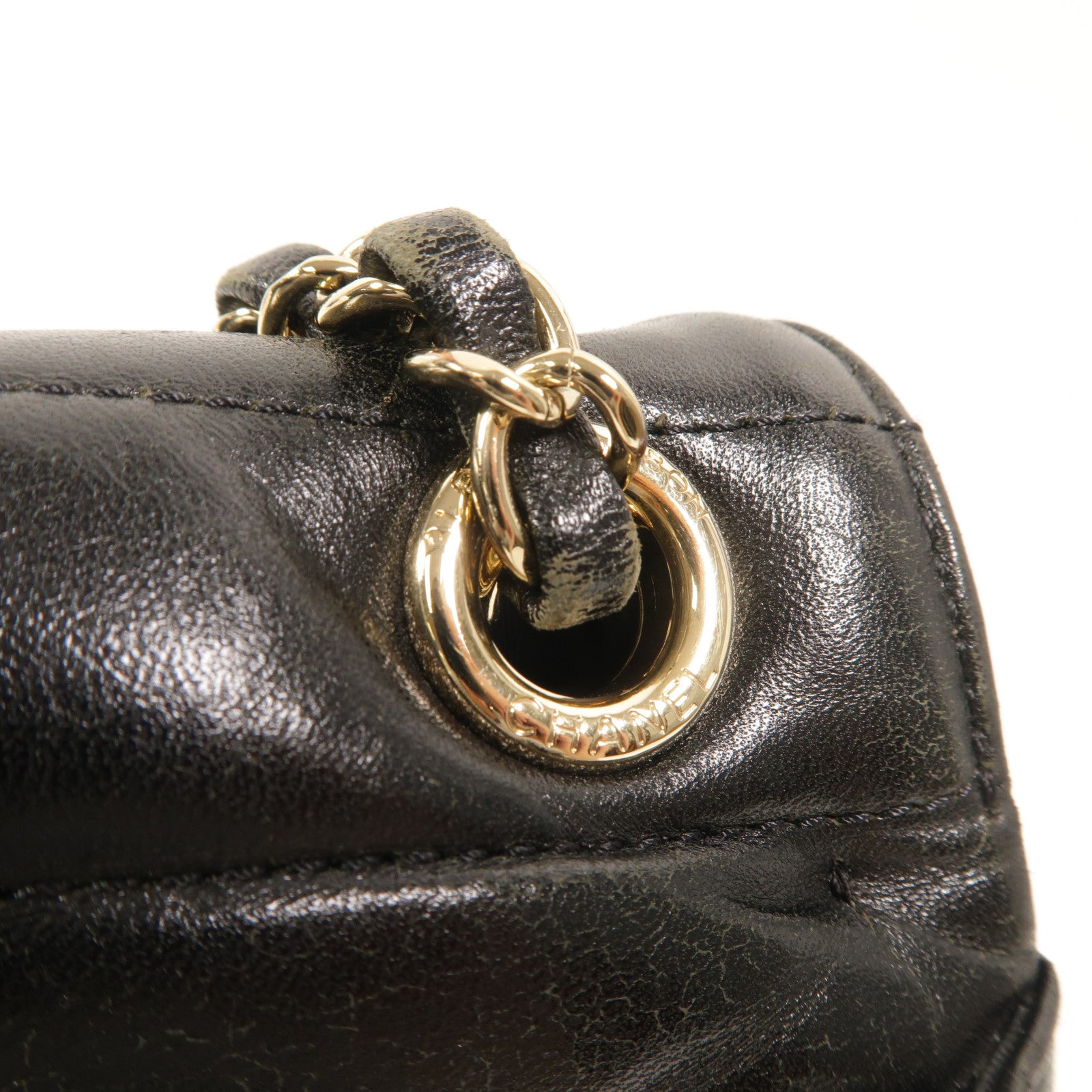 CHANEL 羊皮皮革Chain Shoulder鏈帶肩背袋
