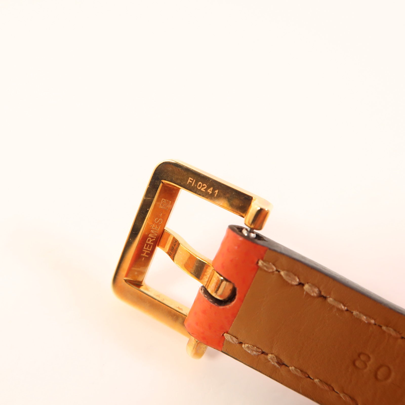 HERMES Epsom皮革Pop H Belt金扣皮帶