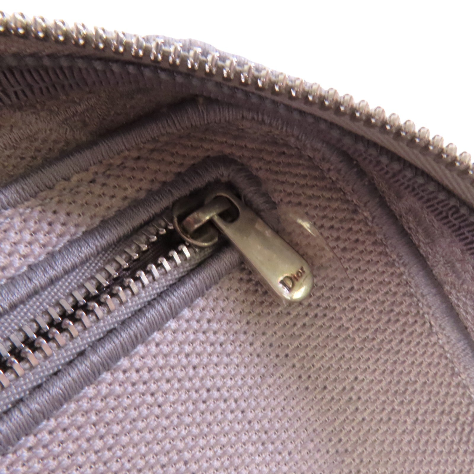 Dior 帆布Vanity Case銀扣手挽袋