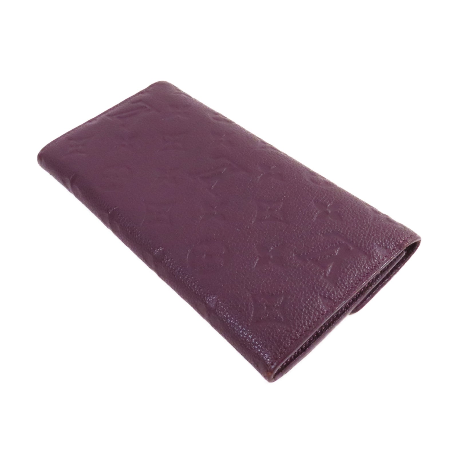 LOUIS VUITTON Monogram Empreinte Portefeuille Curieuse Long Wallet金扣長錢包紫色