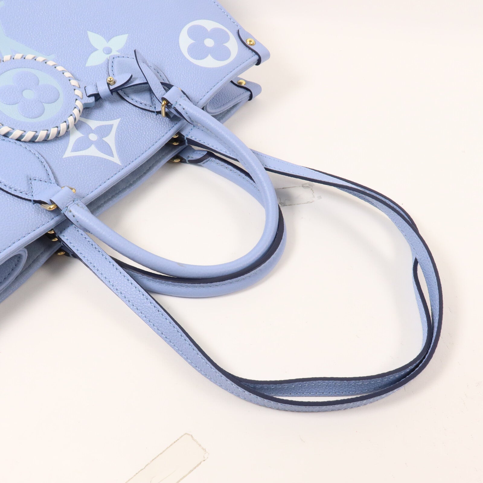 LOUIS VUITTON Monogram Empreinte On The Go MM手挽肩背兩用袋