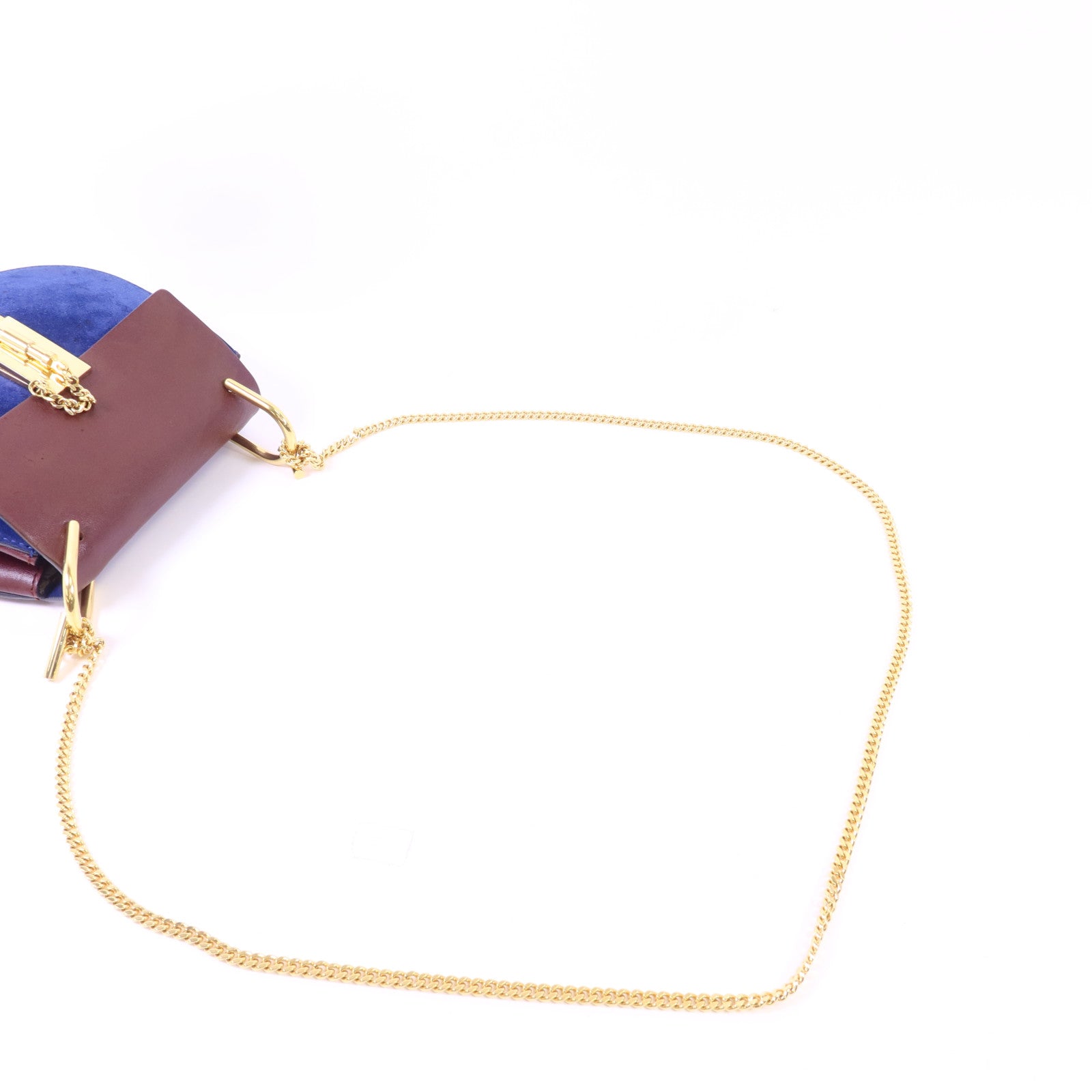 Chloe 【激減優惠】牛皮皮革/麂皮皮革Drew Shoulder Bag金扣鏈帶肩背袋