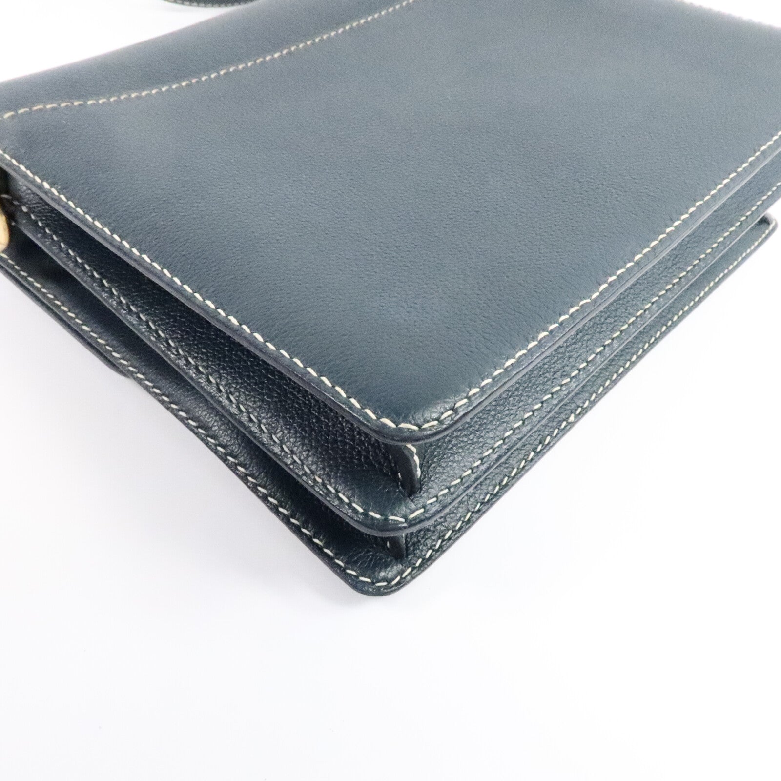 HERMES Evercolor皮革Roulis 23肩背袋Vert Cypres
