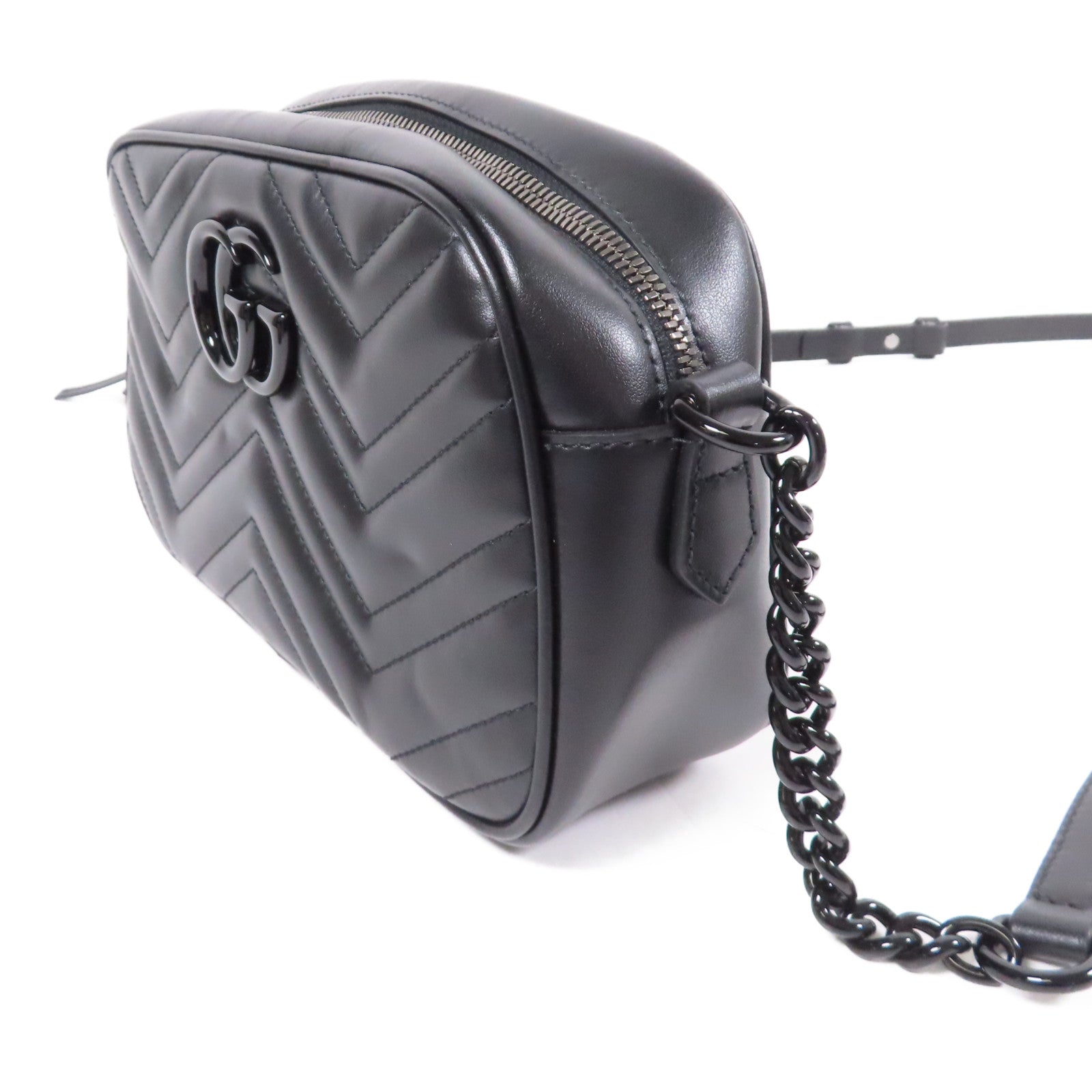 GUCCI 牛皮皮革GG Marmont肩背袋