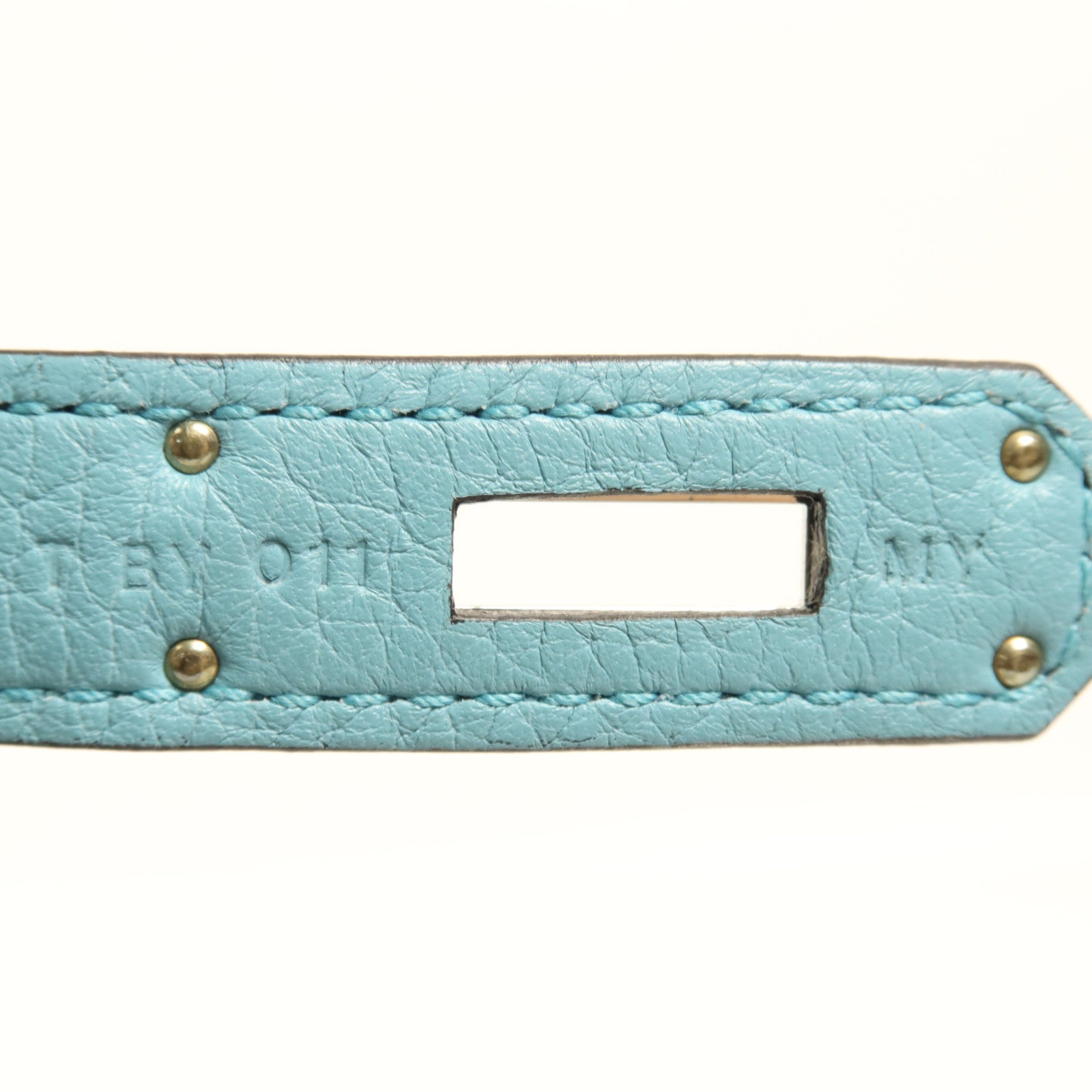 HERMES Clemence皮革Birkin 30銀扣手挽袋Bleu Saint Cyr