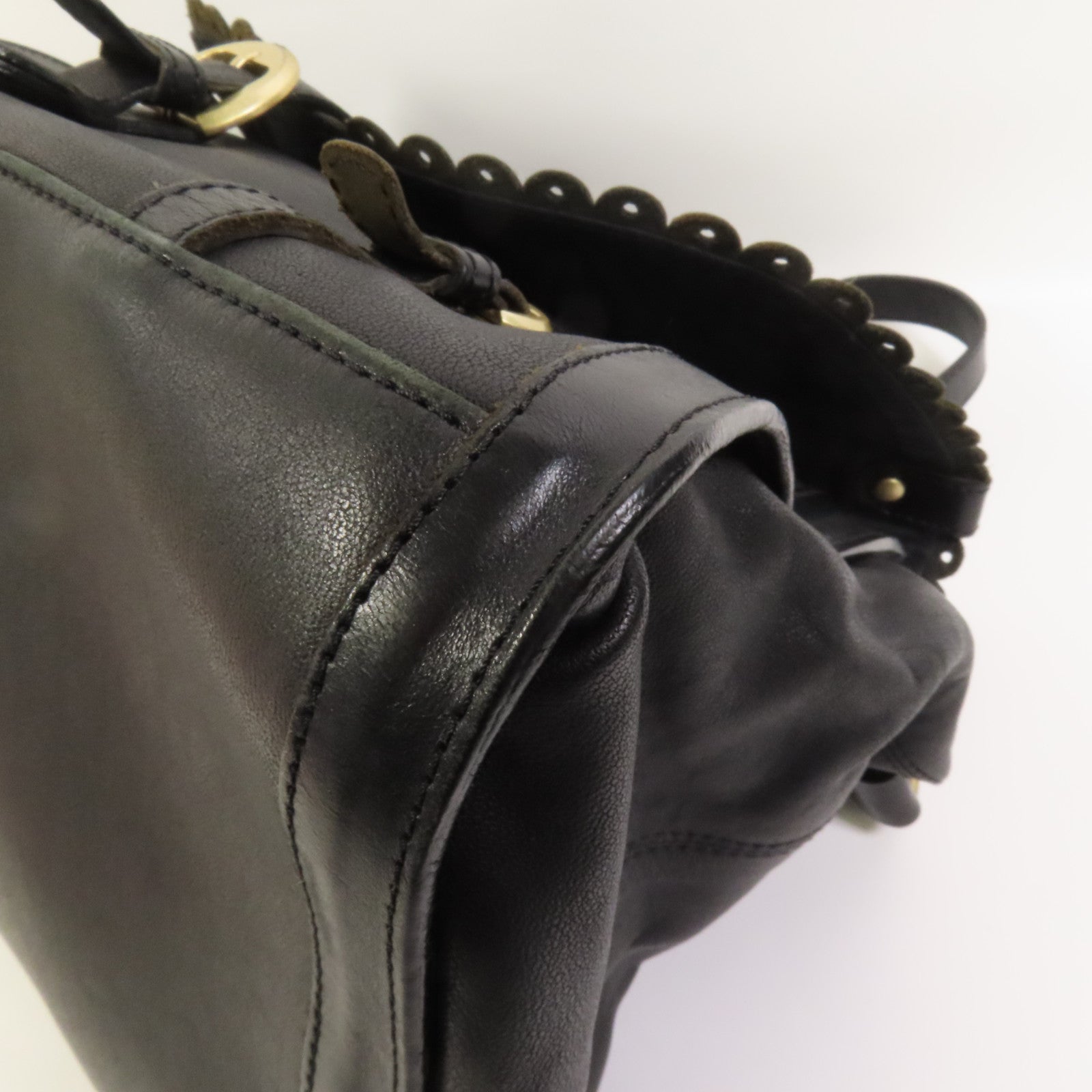 SEE BY CHLOE 羊皮皮革Poya Satchel Shoulder Bag金扣手挽肩背兩用袋