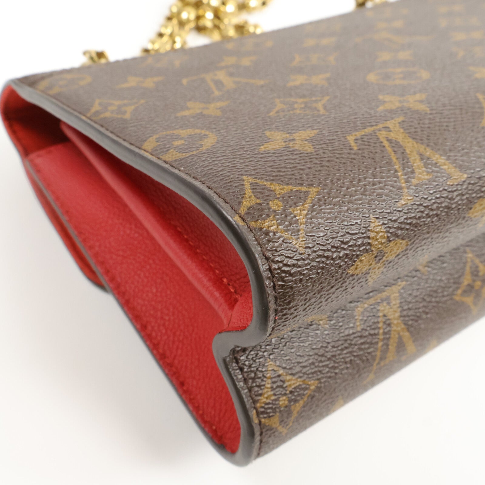 LOUIS VUITTON Monogram/Cerise Victoire鏈帶肩背袋