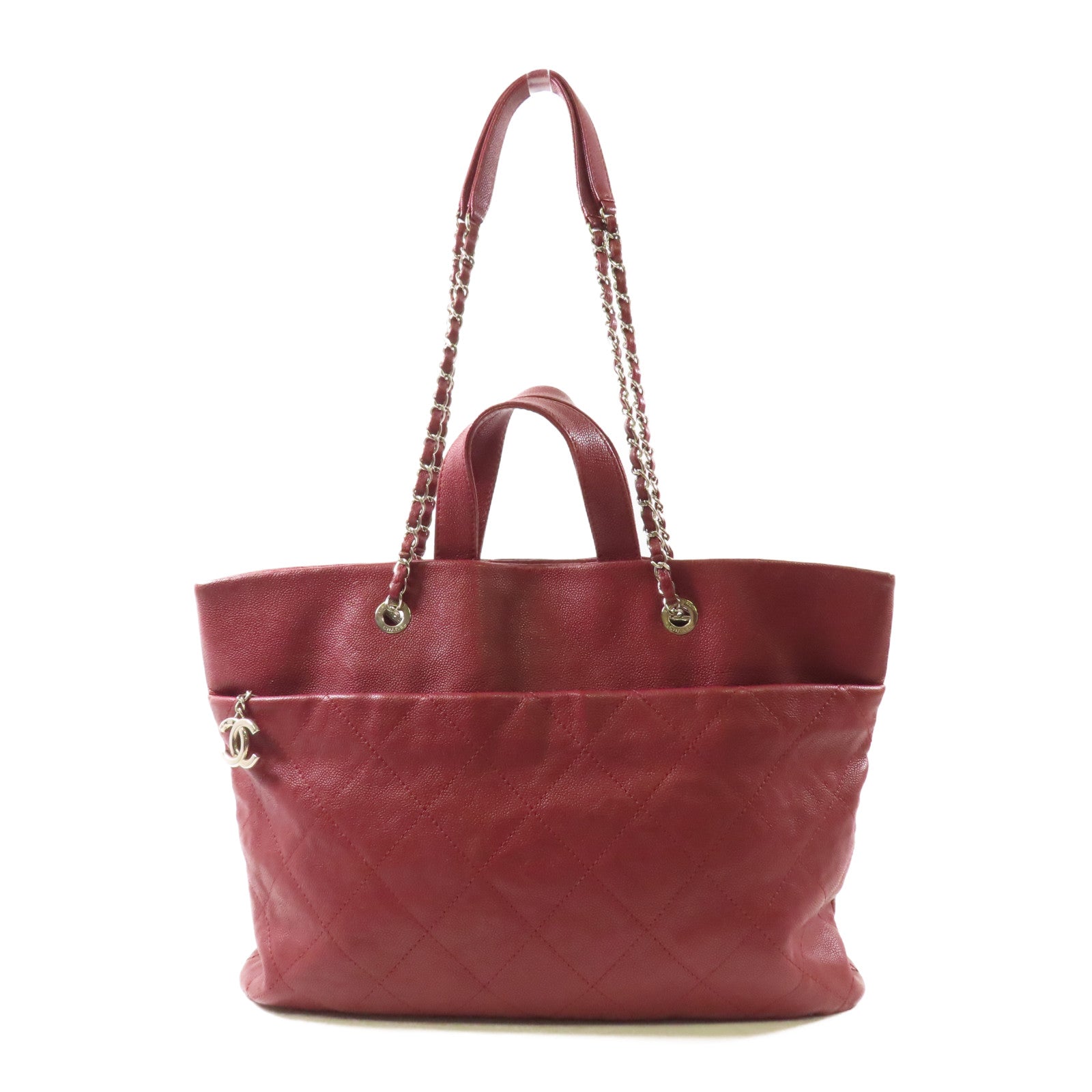 CHANEL 【激減優惠】牛皮皮革2way Shoulder bag手挽肩背兩用袋