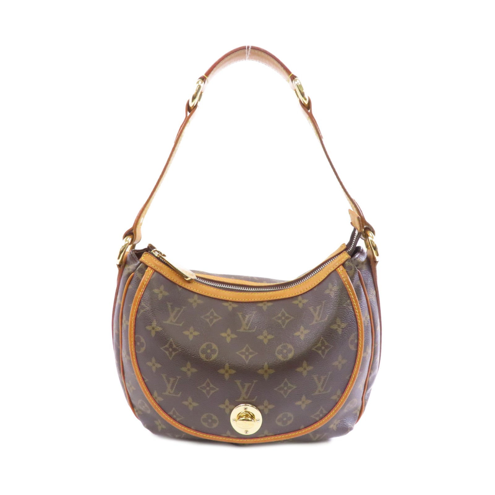 LOUIS VUITTON Monogram Mini Croisette Tulum PM金扣肩背袋啡色